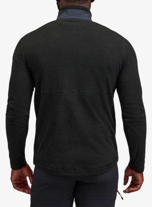 Суичър за катерене Black Diamond Lightweight HZ Poly Fleece - black/black
