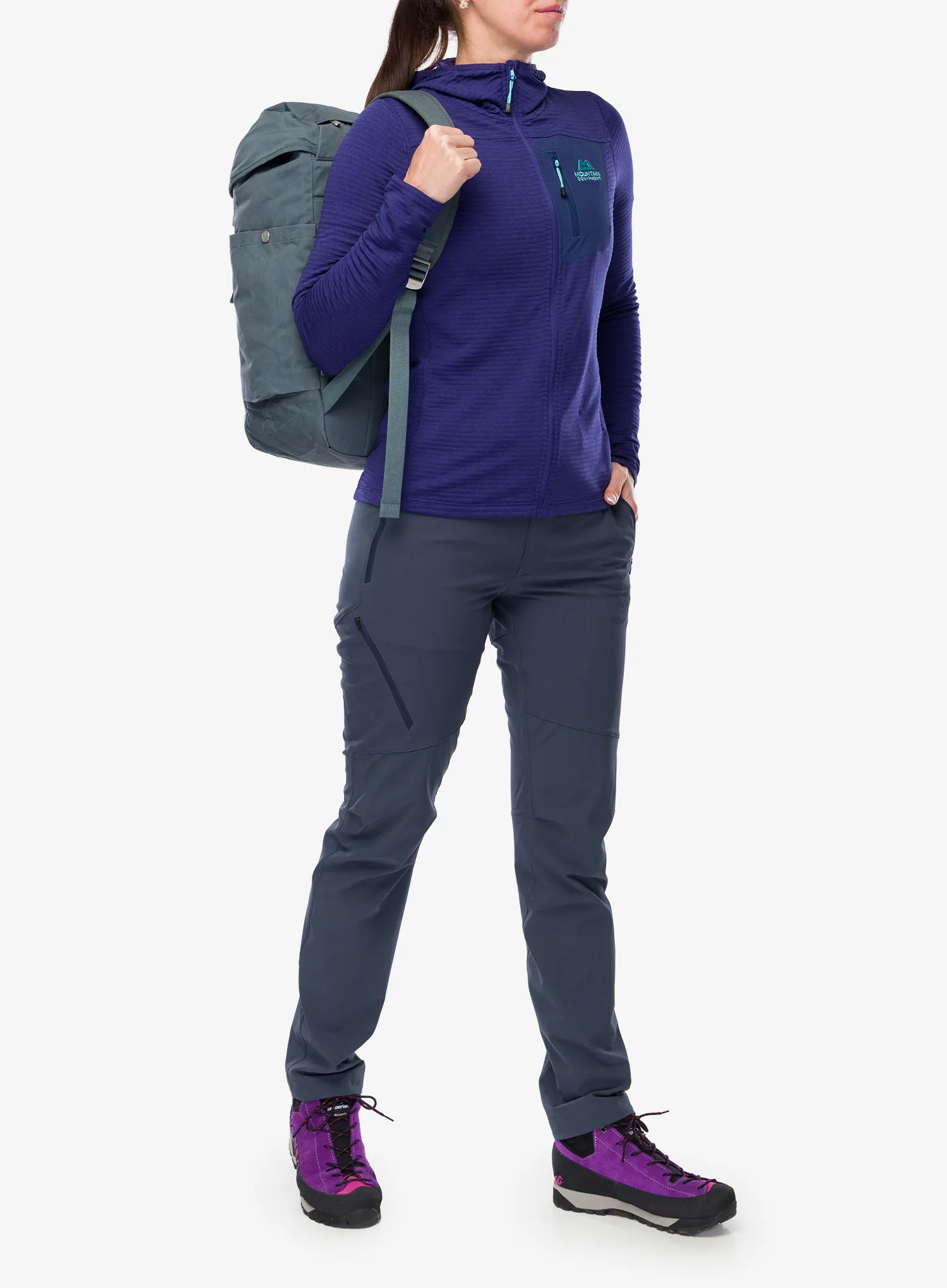 Дамски суичър за катерене Mountain Equipment Lumiko Hooded Jacket - amethyst/medieval