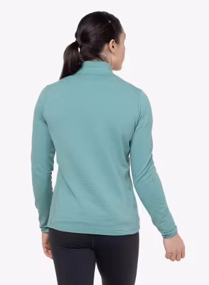 Дамски суичър за катерене Mountain Equipment Lumiko Zip-T - lichen green/d.teal