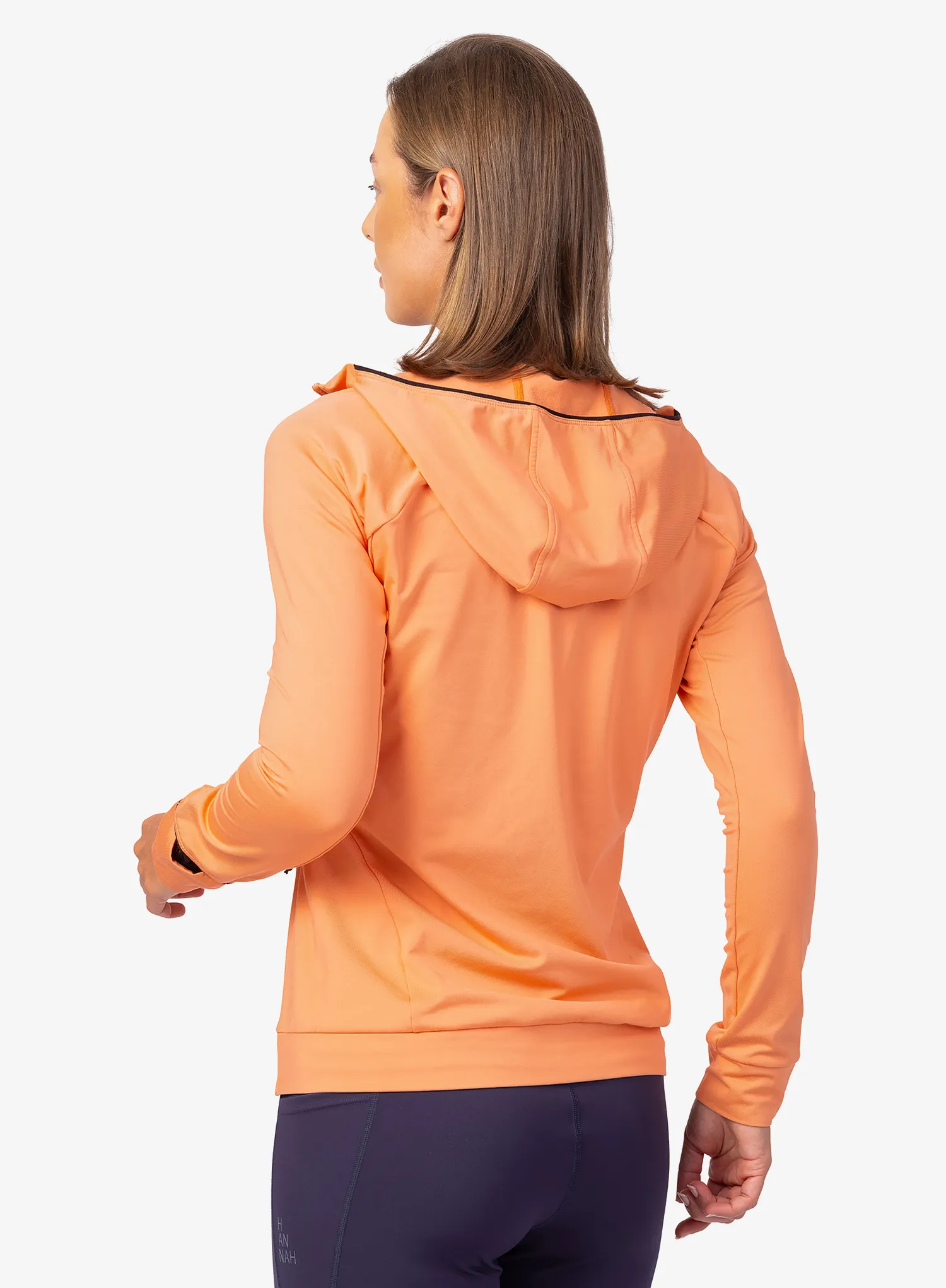 Дамски суичър с качулка Hannah Eli Hoody - apricot wash mel