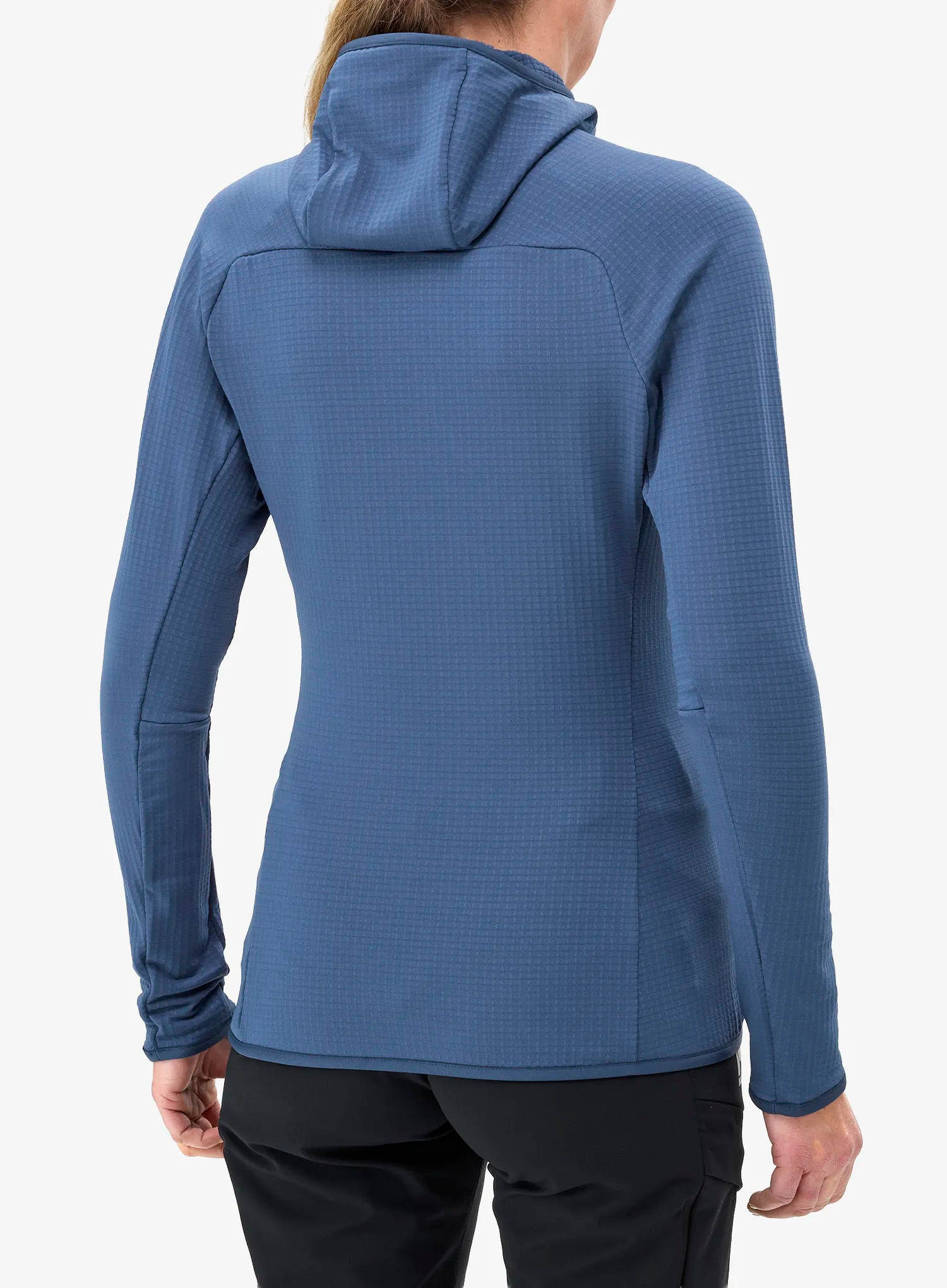 Дамски суичър с качулка Millet Fusion Grid Hoodie - dark denim
