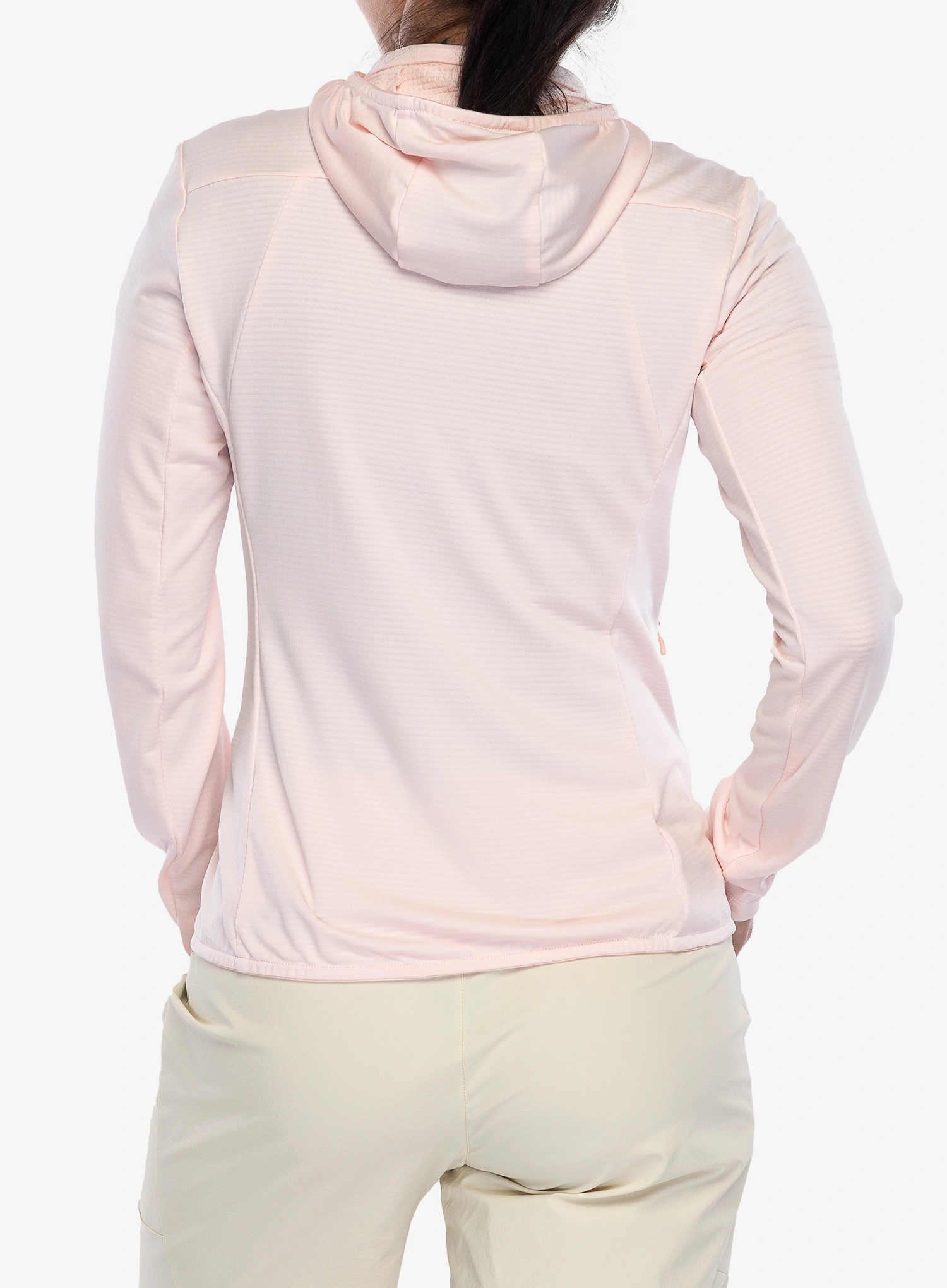 Дамски суичър с качулка Montura Kristall Maglia - light rose