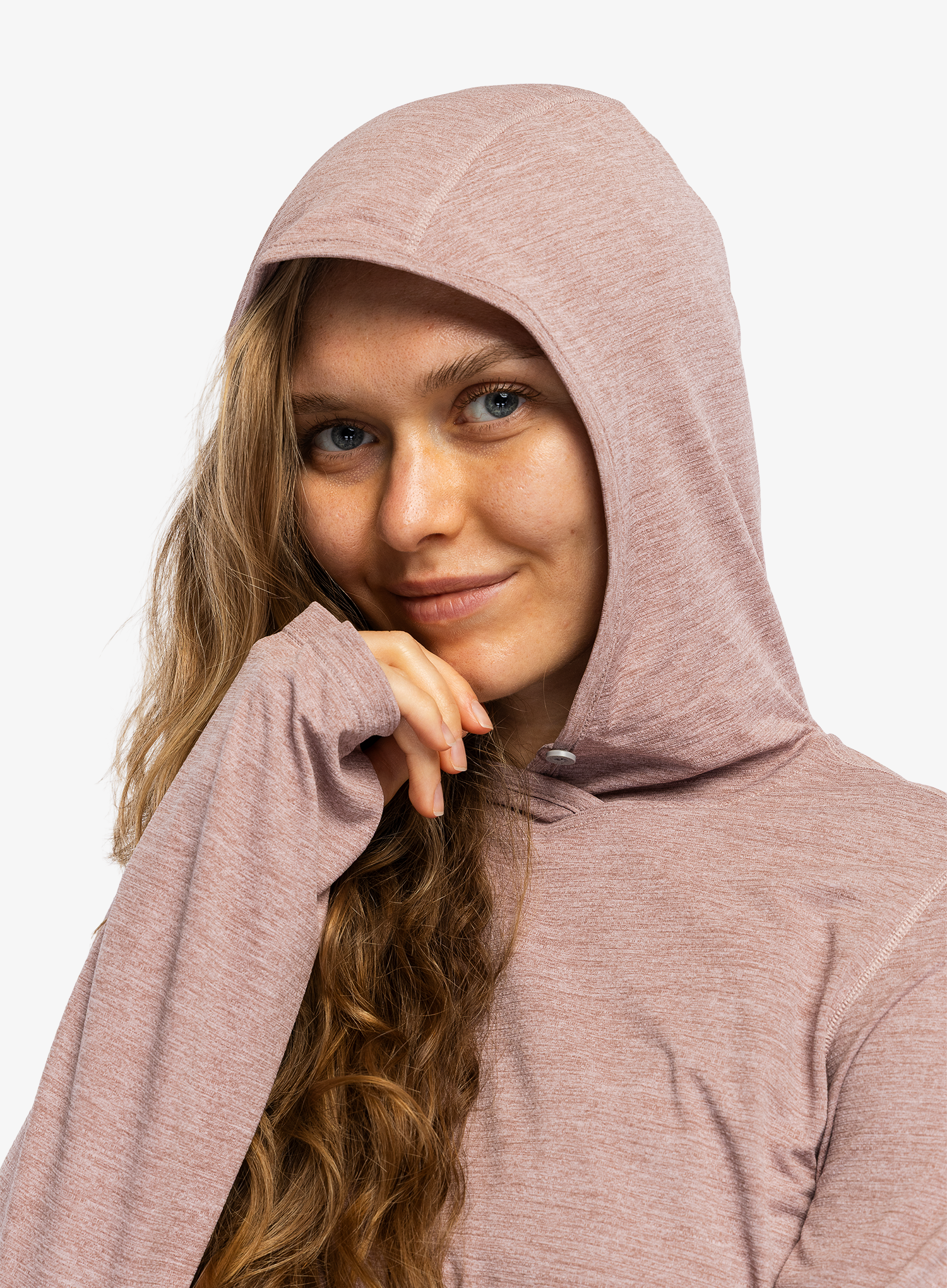 Дамски суичър с качулка Patagonia Cap Cool Sun Hoody - fuzzy mauve/moonrise taupe