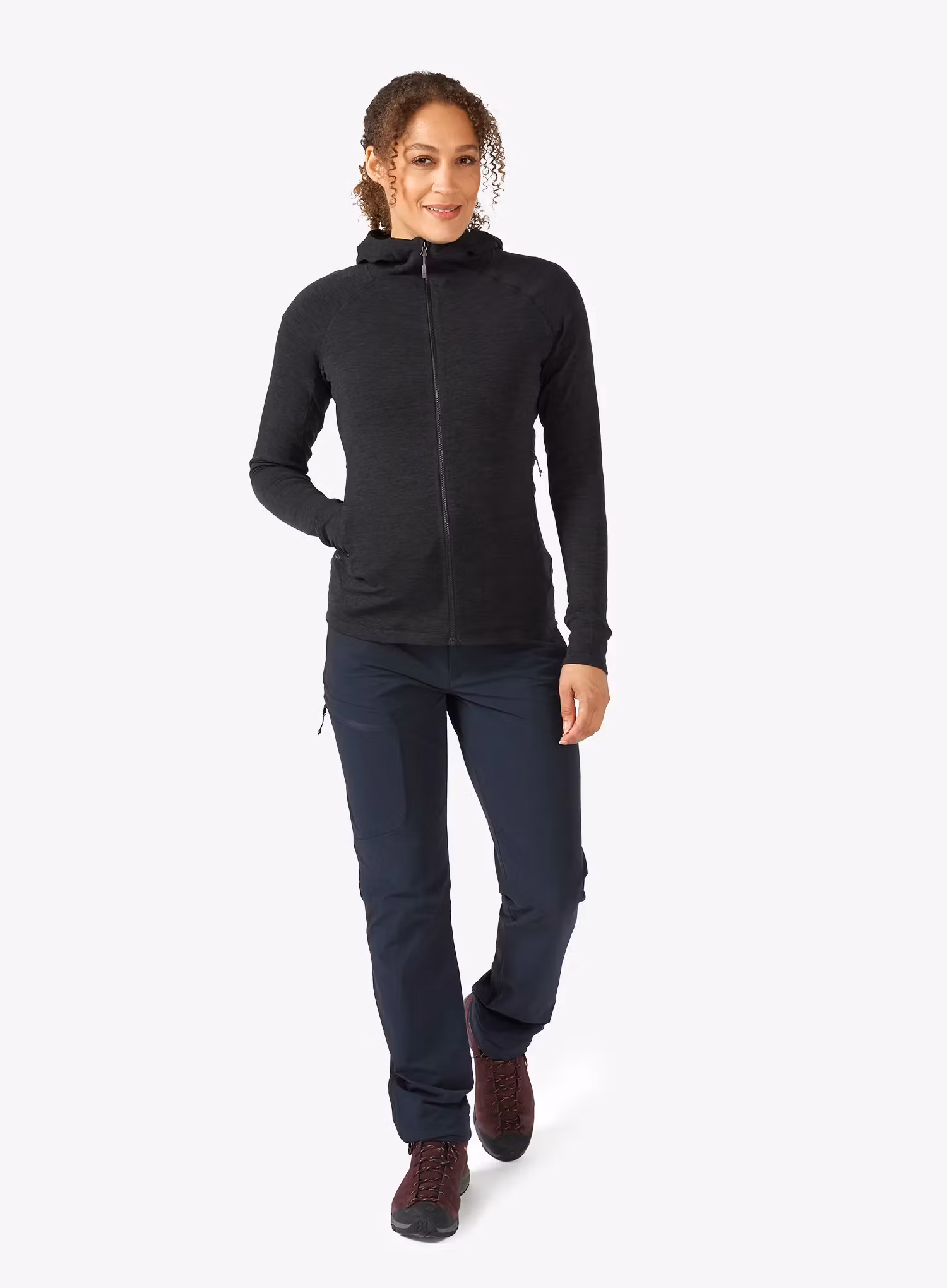 Дамски суичър с качулка Rab Nexus Hoody - black