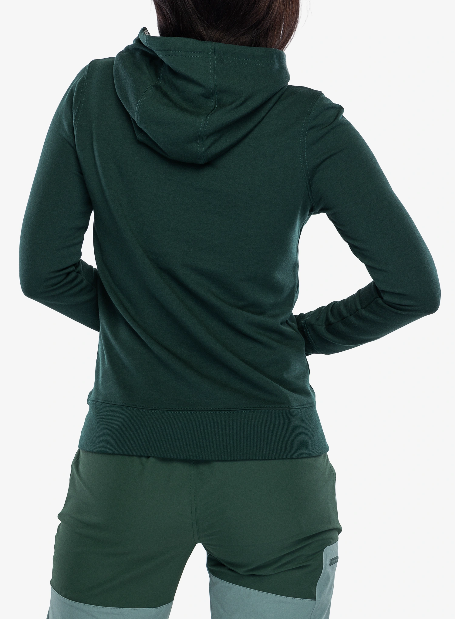 Дамски суичър с качулка Viking Panaka Hoodie Bamboo - green
