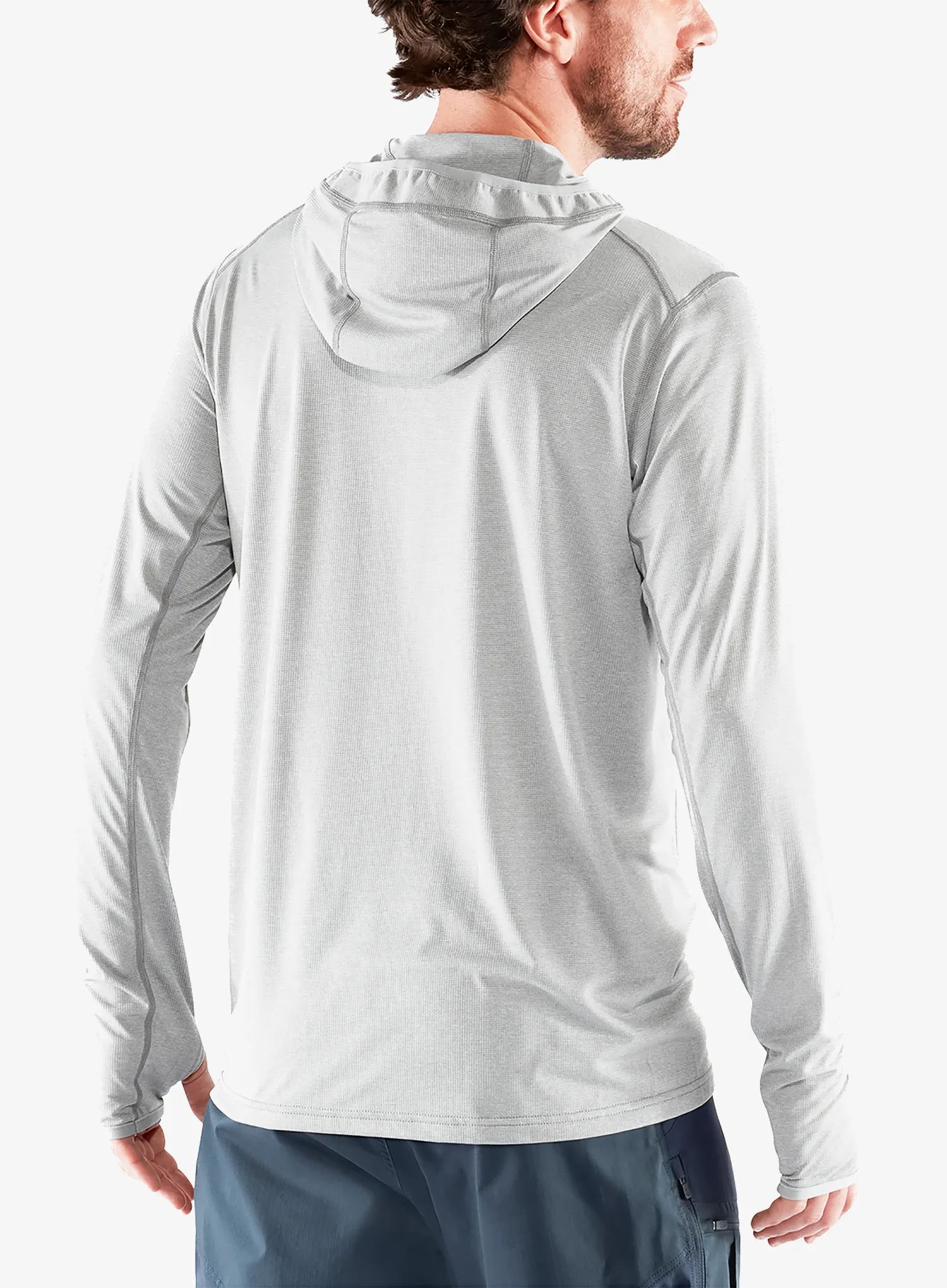 Суичър с качулка Fjallraven Abisko Sun-hoodie - shark grey