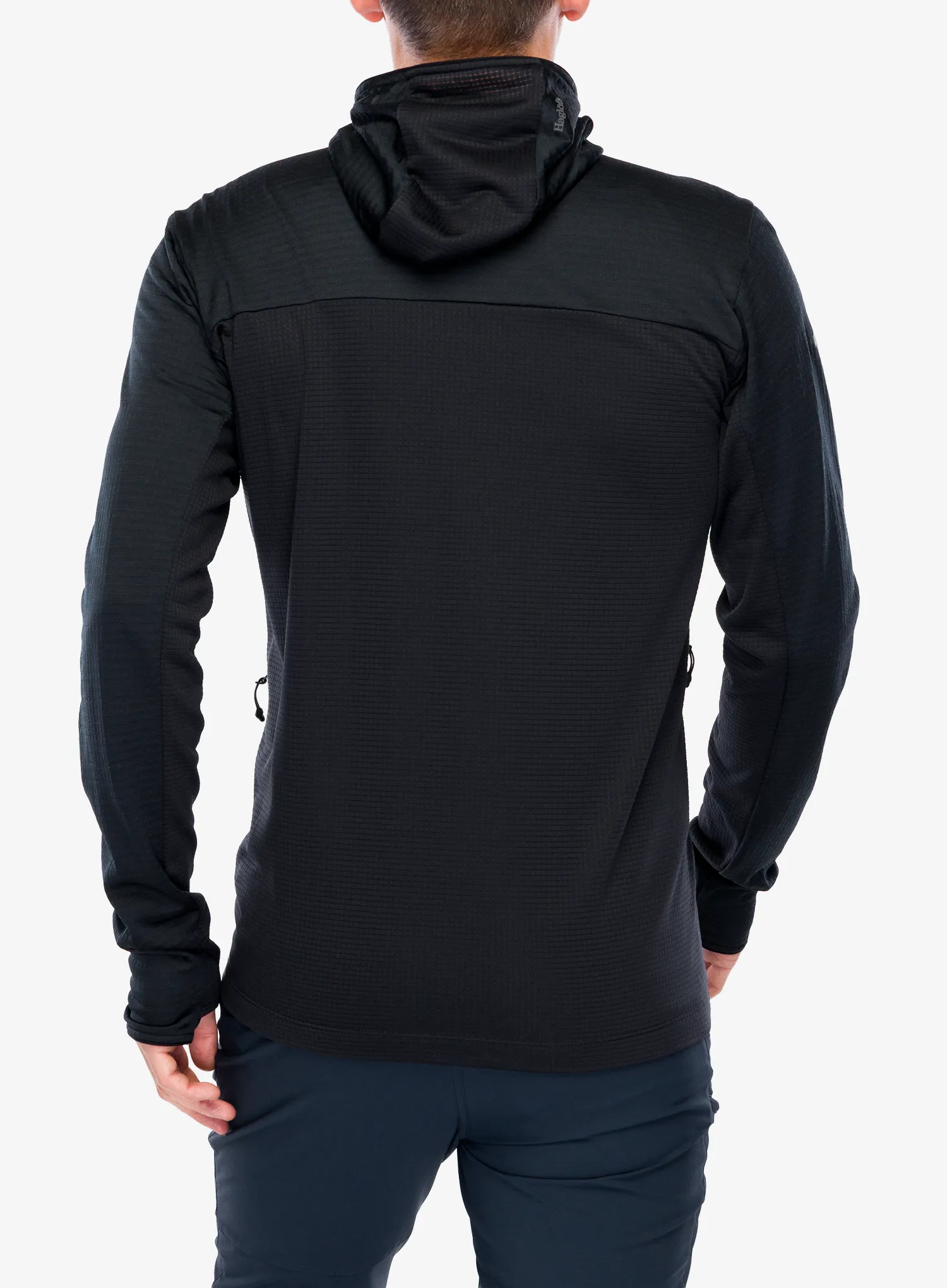 Суичър с качулка Haglofs L.I.M Mid Fast II Hood - true black