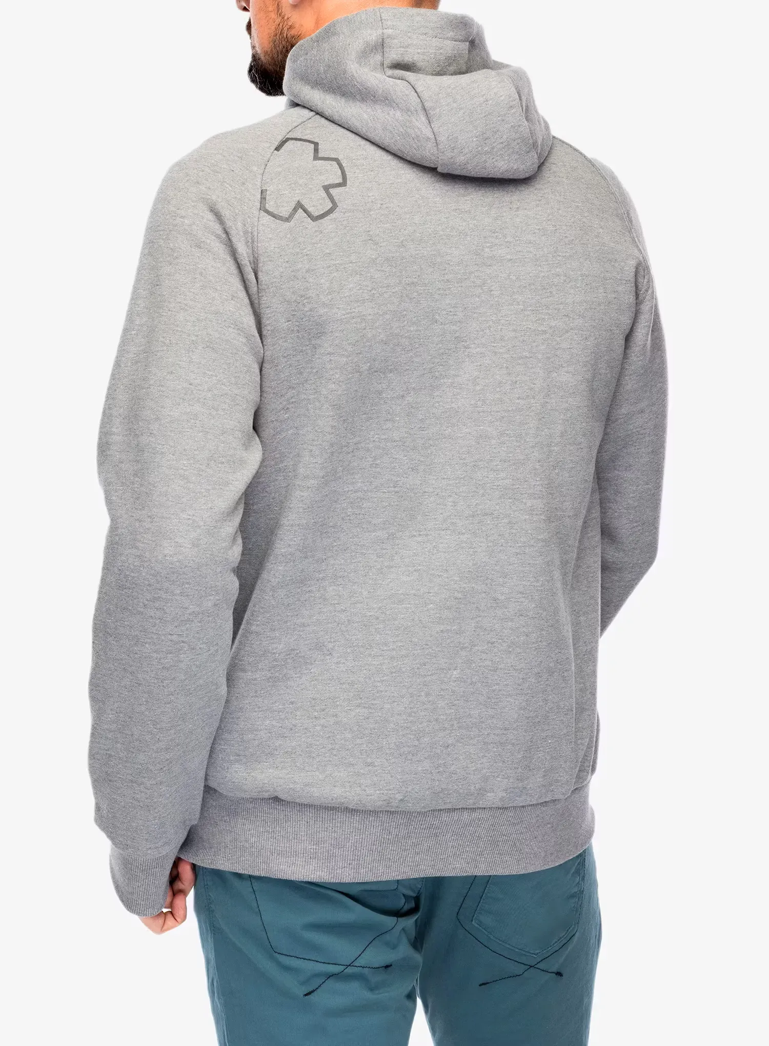 Суичър с качулка Ocun Hoodie Zipper - grey paloma/excalibur