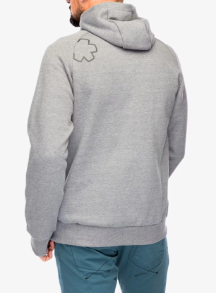 Суичър с качулка Ocun Hoodie Zipper - grey paloma/excalibur