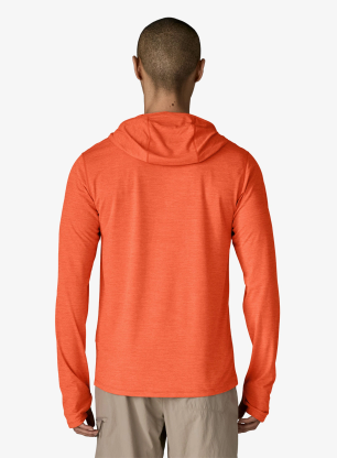 Суичър с качулка Patagonia Cap Cool Sun Hoody - coal org/light coal org x-dye