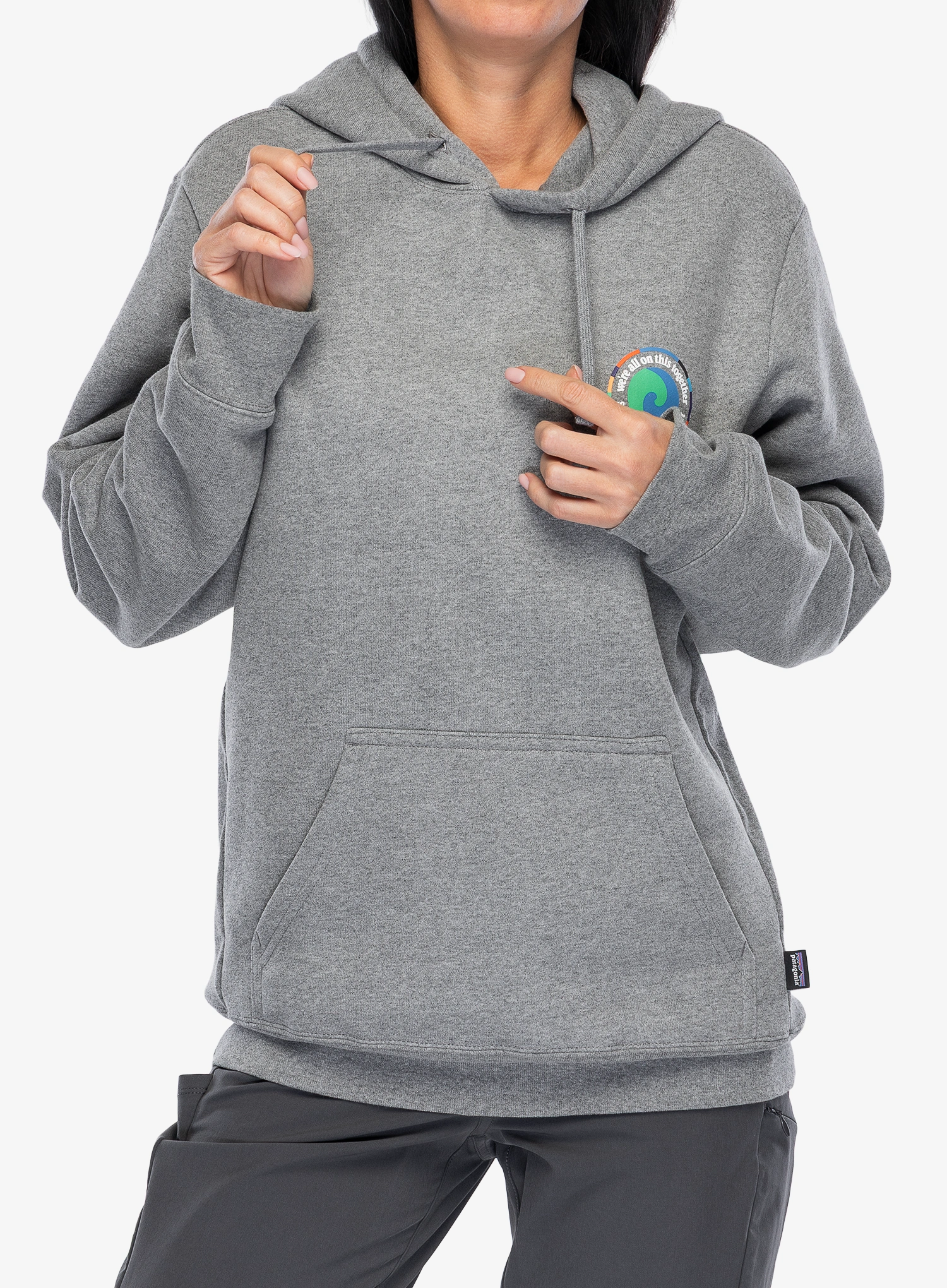 Суичър с качулка Patagonia Unity Fitz Uprisal Hoody - gravel heather