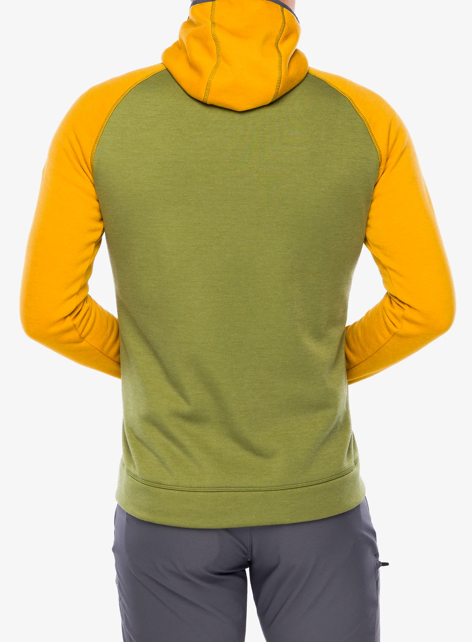 Суичър с качулка Turbat Peak - yellow/avocado green 