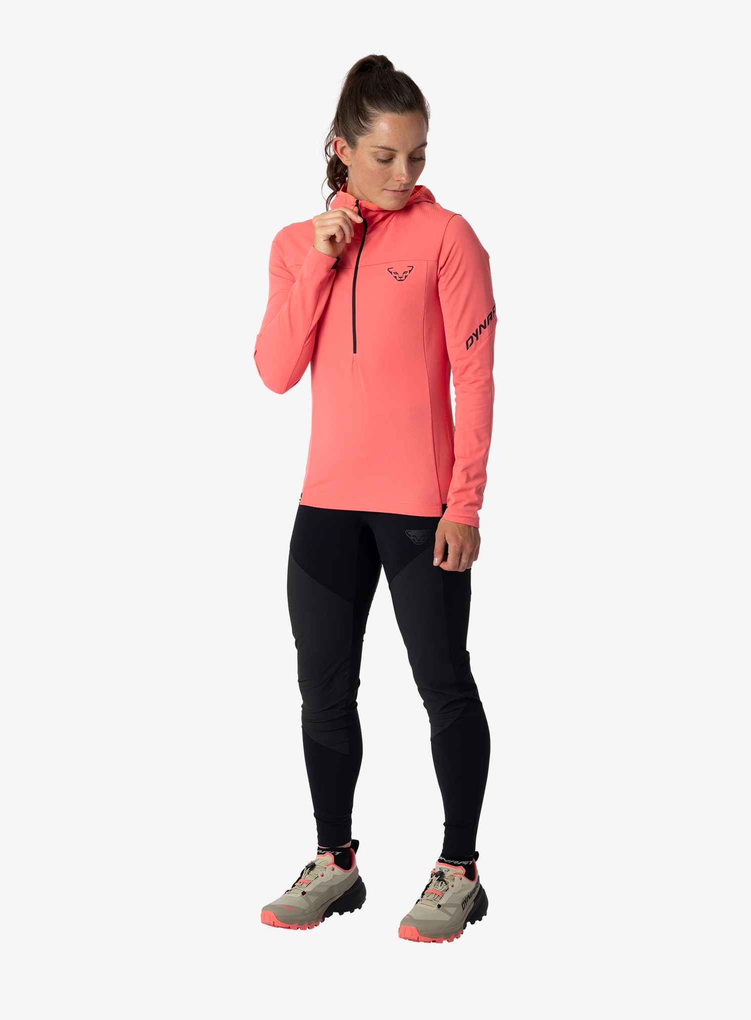 Блузи с 1/2 цип дамска Dynafit Traverse Thermal 1/2 Zip - cabana