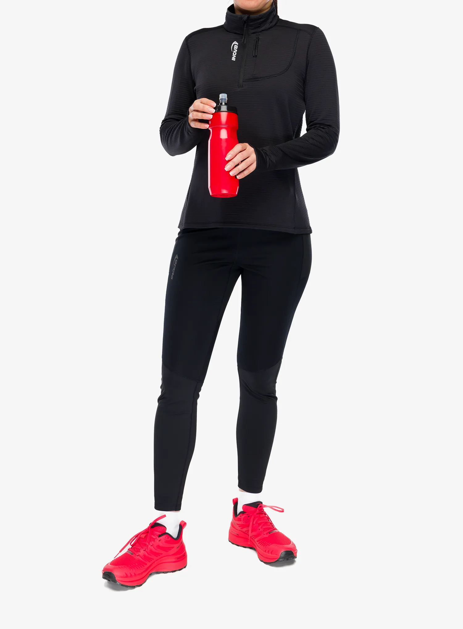 Блузи с 1/2 цип дамска Inov-8 Adventure Mid Half Zip - black