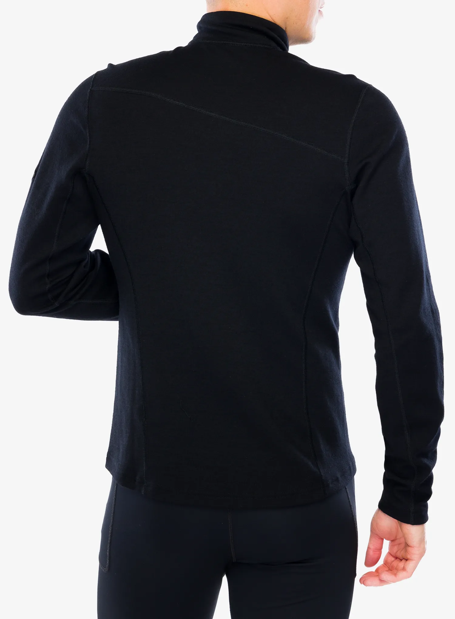 Суичър с цип 1/2 Sensor Merino Upper Sweatshirt Halfzip - black
