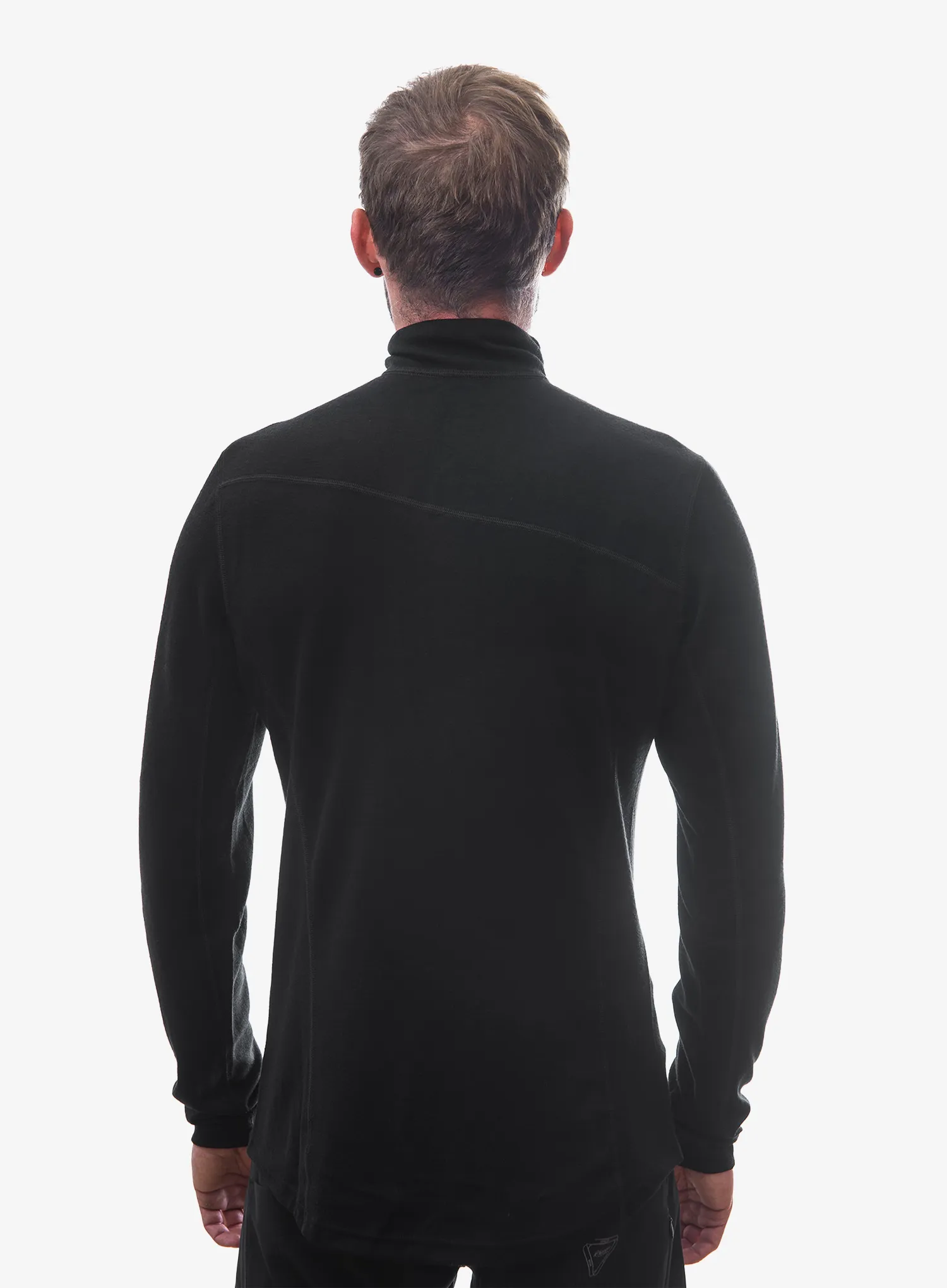 Суичър с цип 1/2 Sensor Merino Upper Sweatshirt Halfzip - black