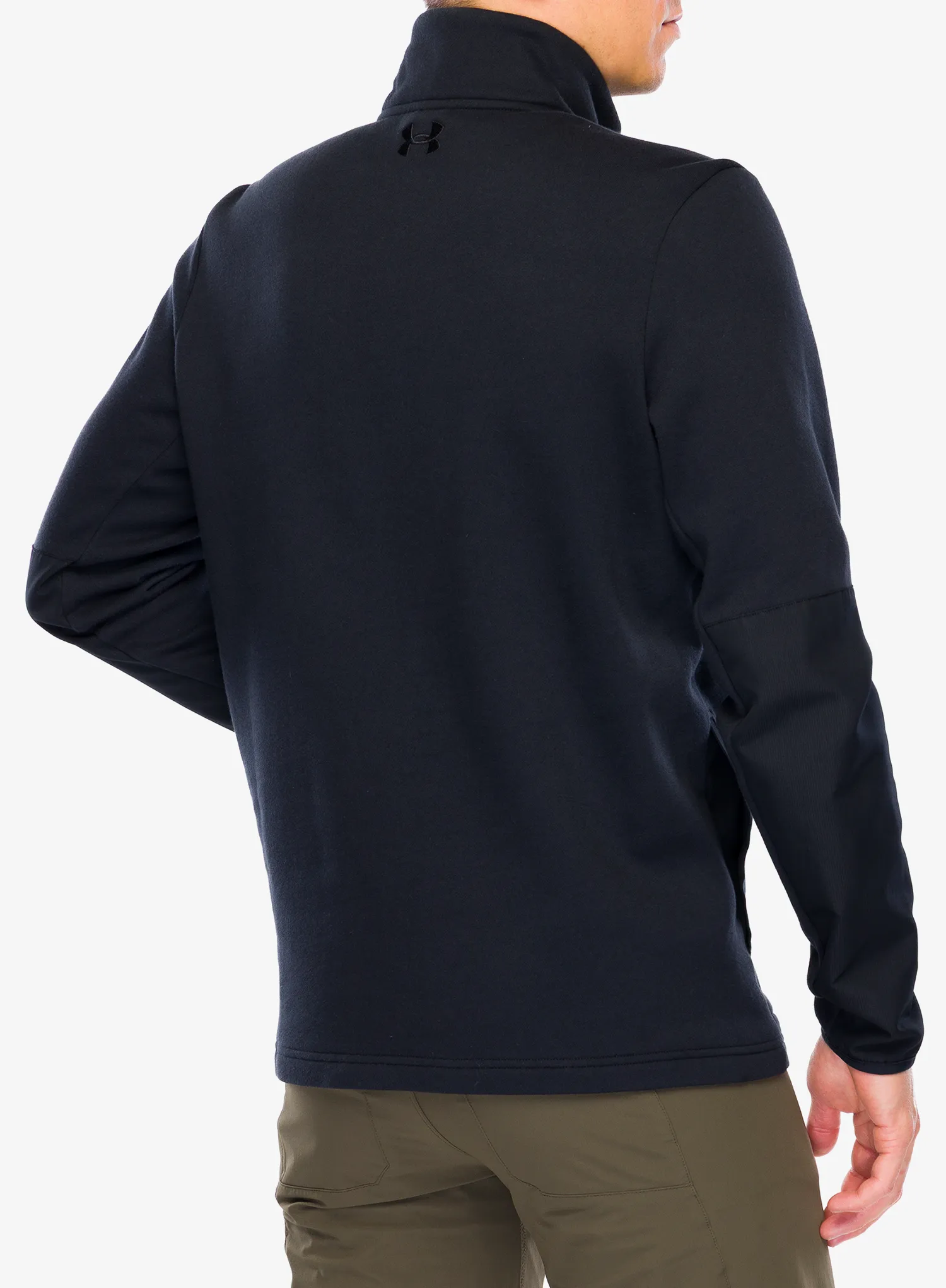 Суичър с цип 1/2 Under Armour Tac Rival Job Fleece - black/black/black