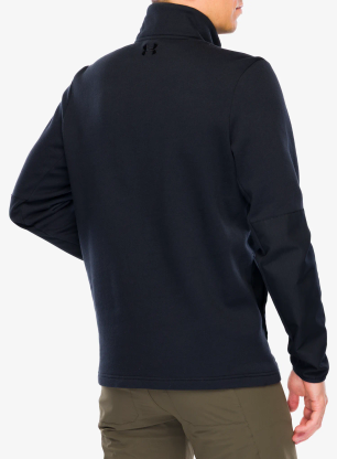 Суичър с цип 1/2 Under Armour Tac Rival Job Fleece - black/black/black