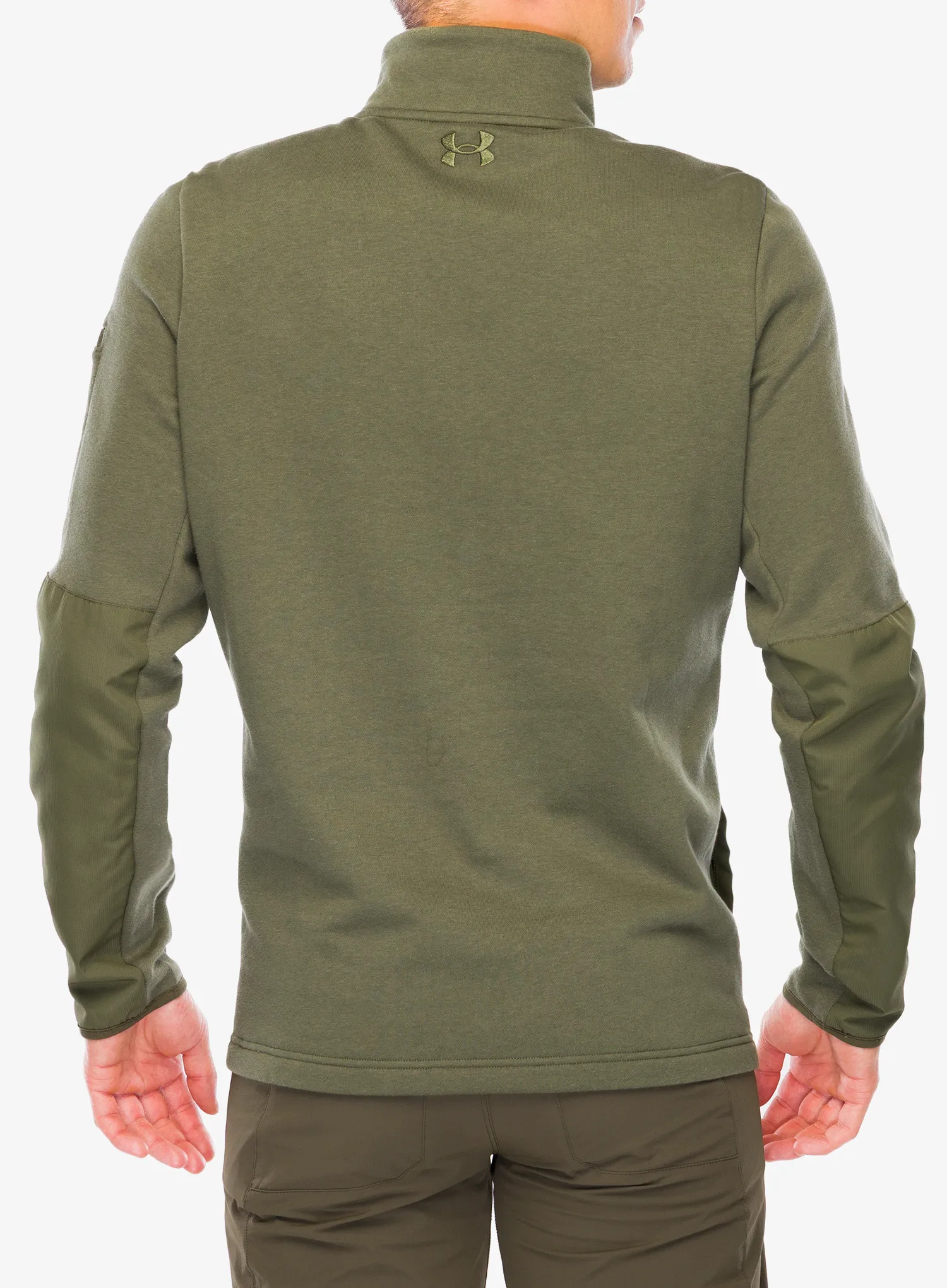 Суичър с цип 1/2 Under Armour Tac Rival Job Fleece - marine green/marine green