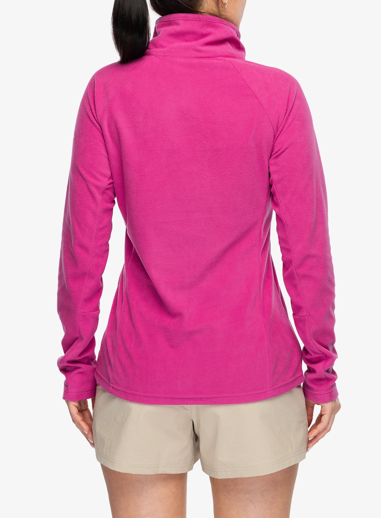 Блузи с цип дамска Columbia Glacial IV 1/2 Zip - fuchsia