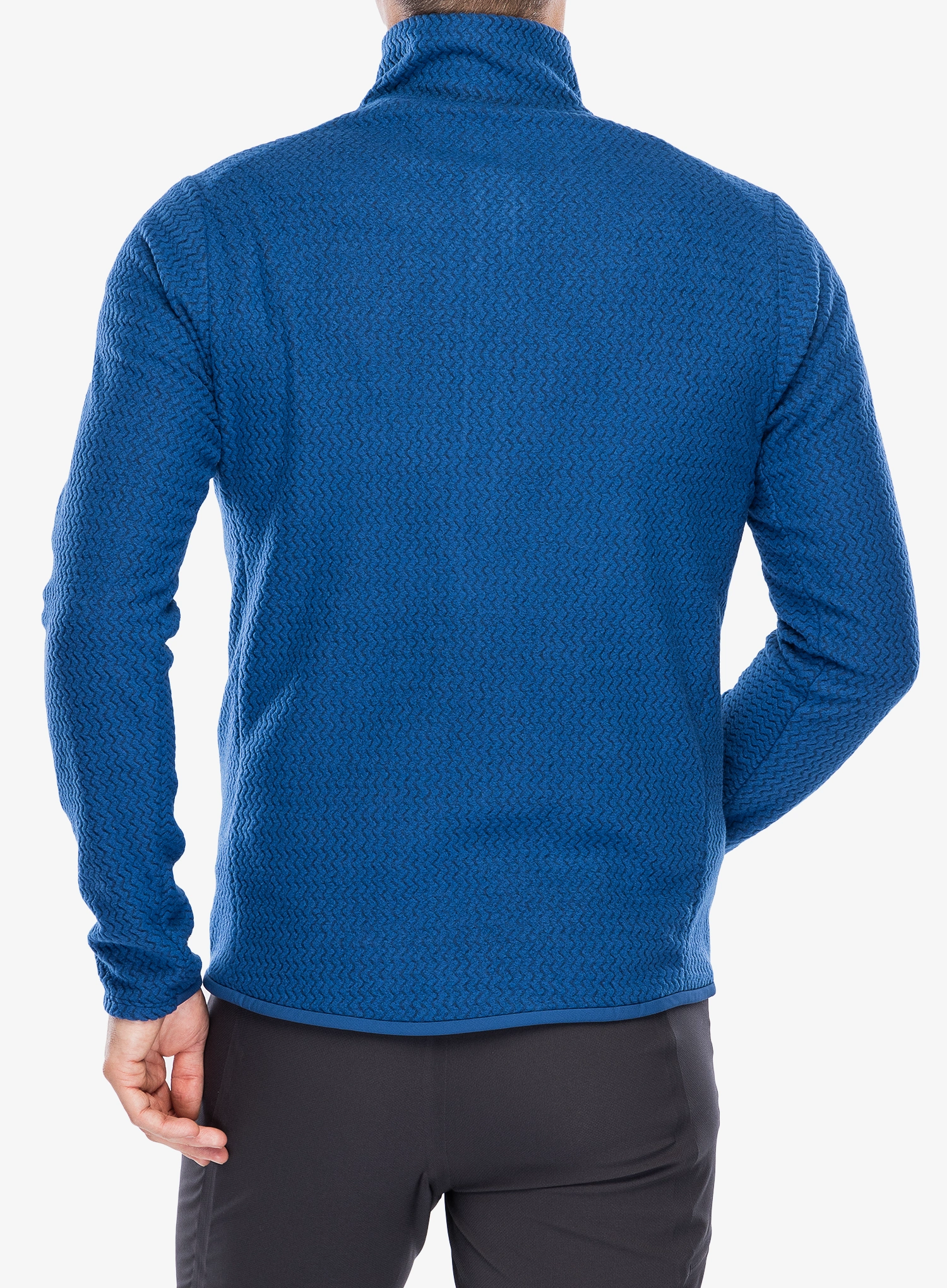 Суичър с цип Patagonia R1 Air Zip Neck - clement blue