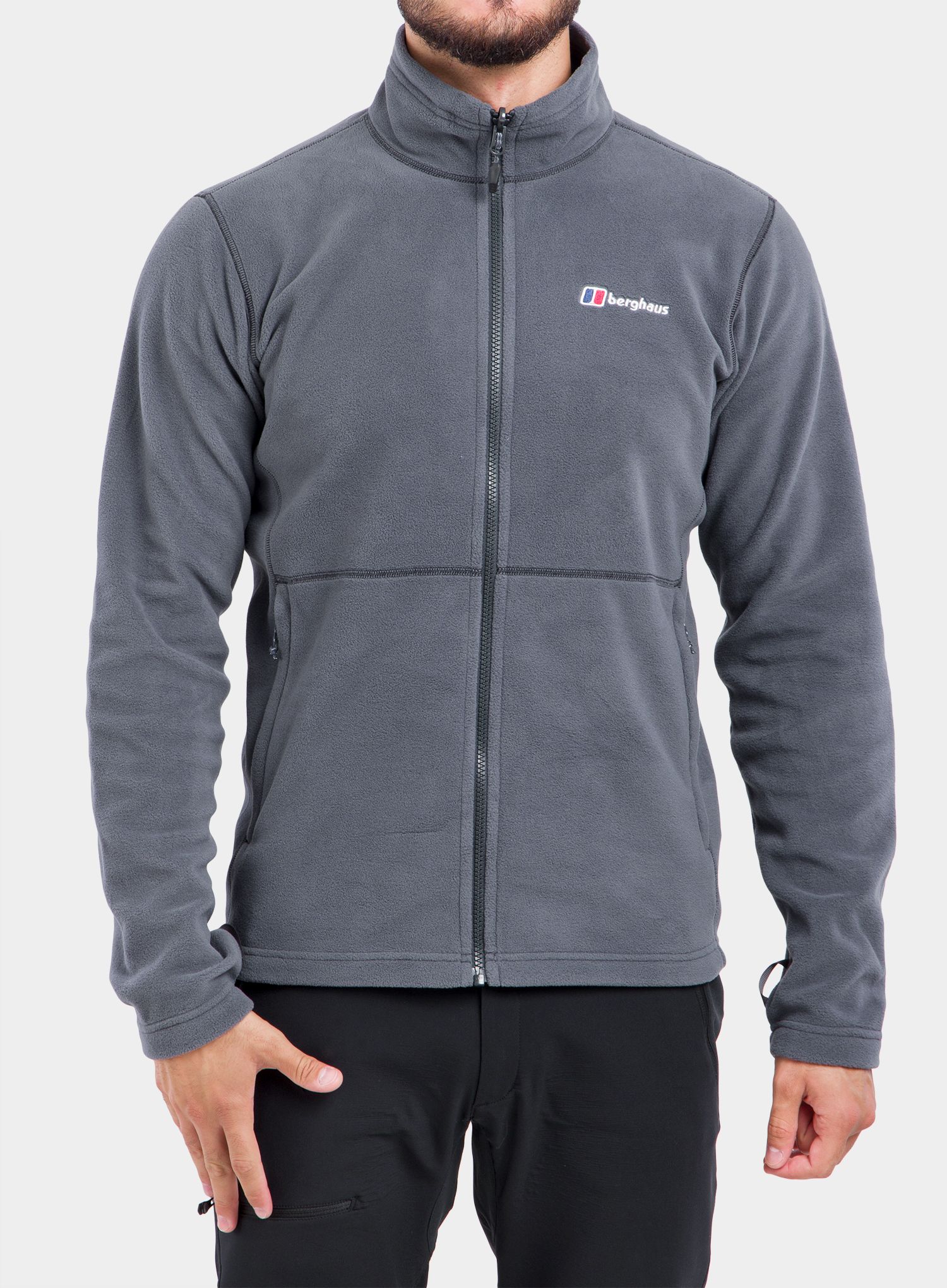 Суичър с цип Berghaus Prism Micro PT InterActive - dark grey/dark grey