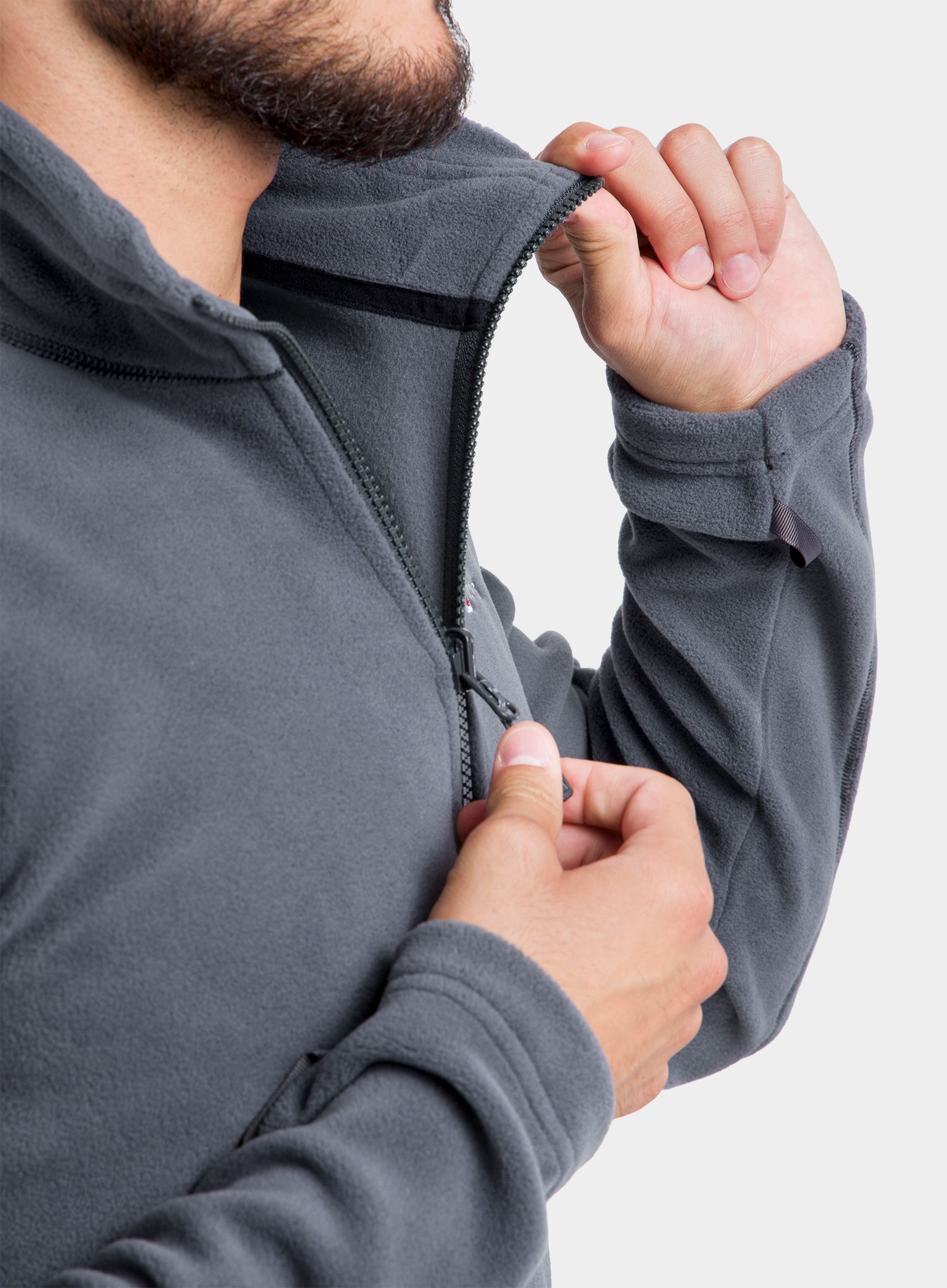 Суичър с цип Berghaus Prism Micro PT InterActive - dark grey/dark grey