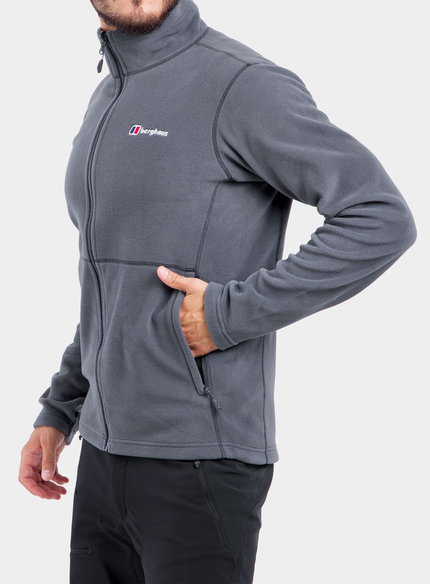 Суичър с цип Berghaus Prism Micro PT InterActive - dark grey/dark grey
