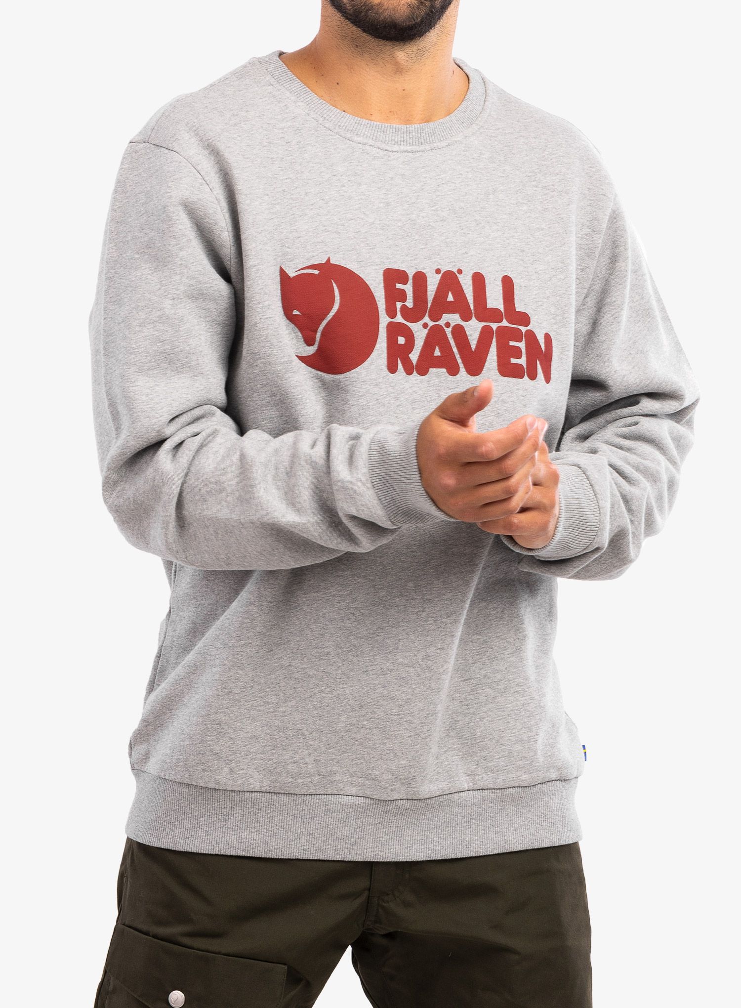 Суичър Fjallraven Logo Sweater - grey mel