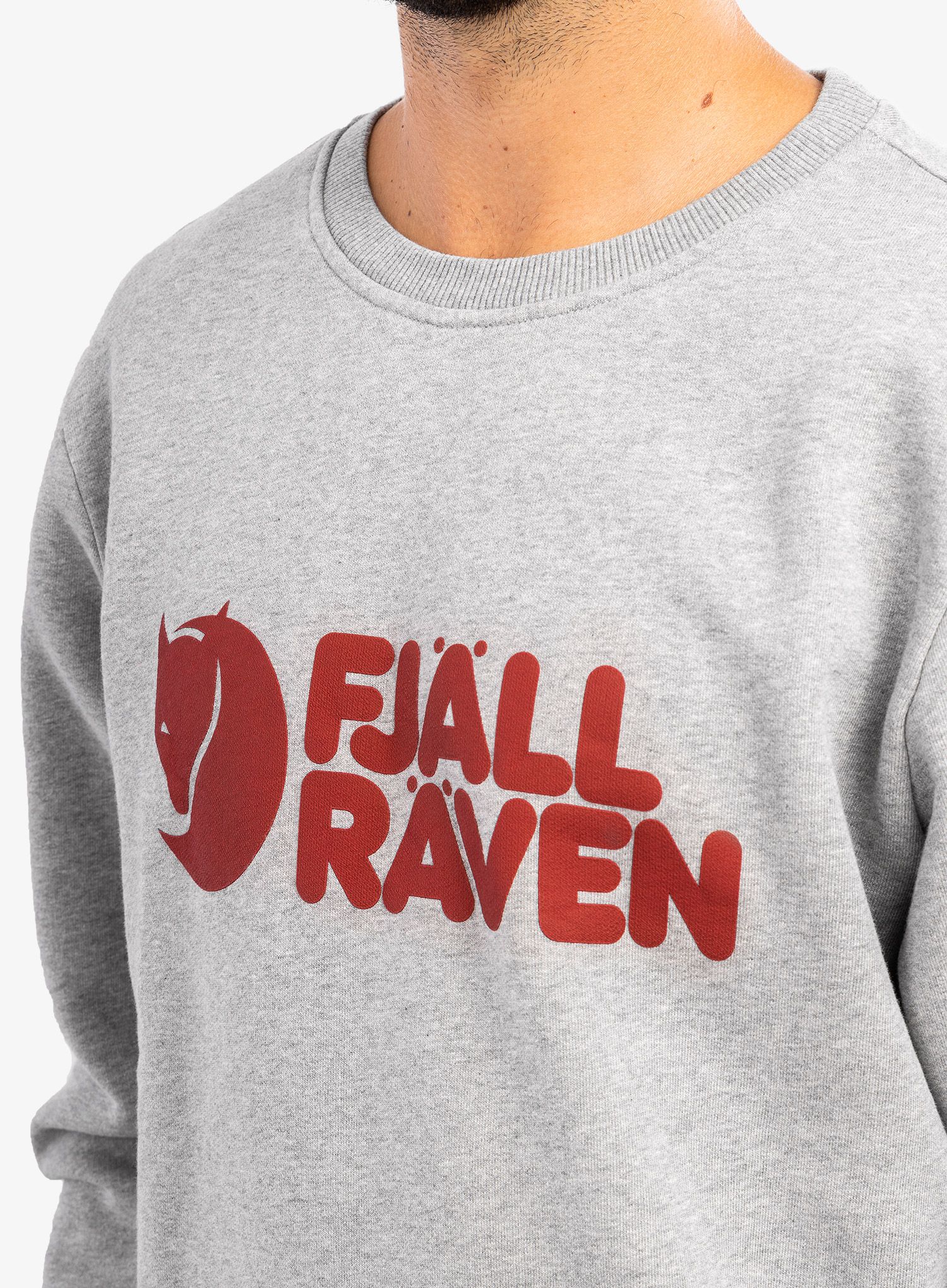 Суичър Fjallraven Logo Sweater - grey mel