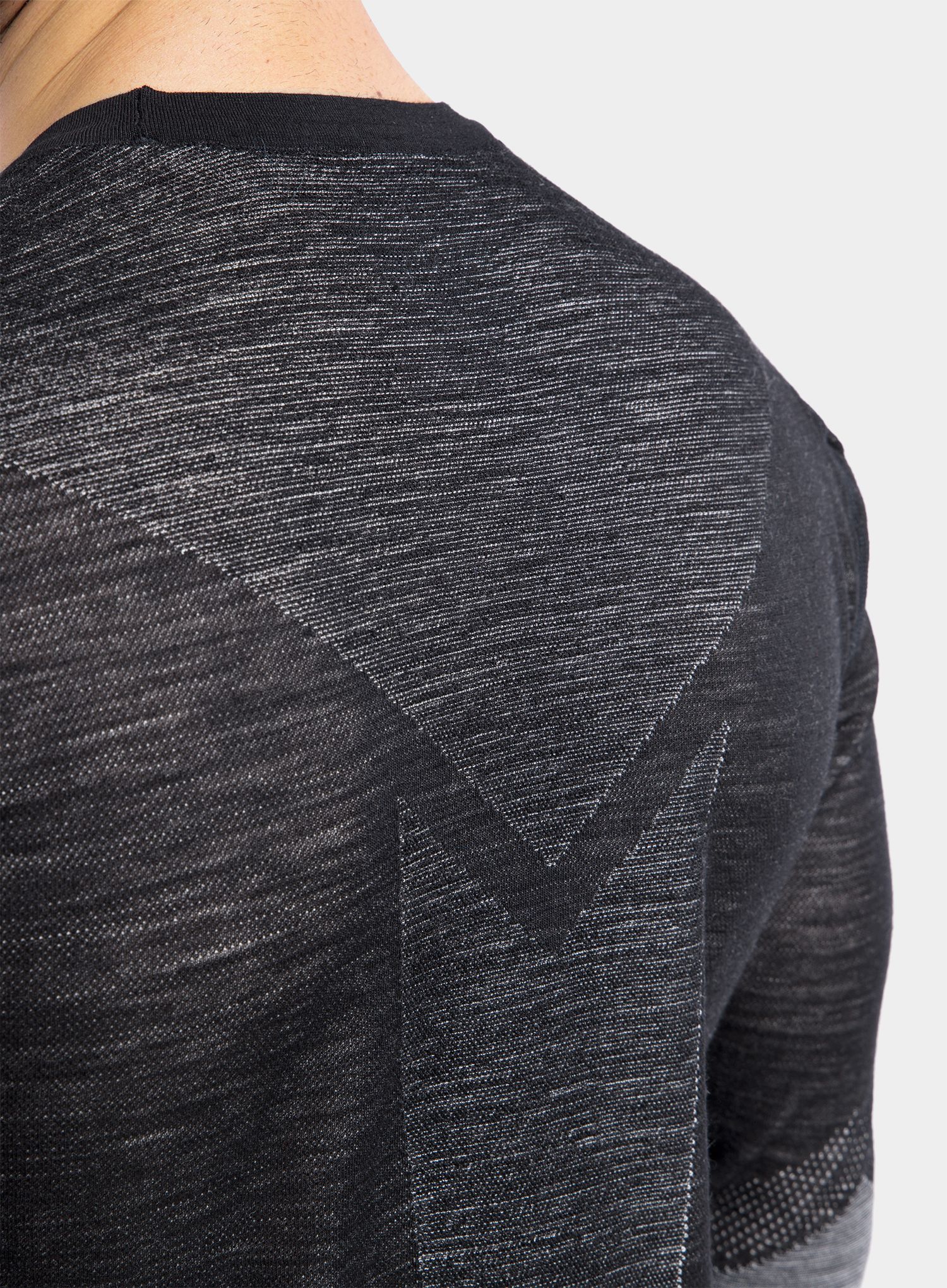 Термоактивен суичър Smartwool Intraknit Merino 200 Crew - black/white