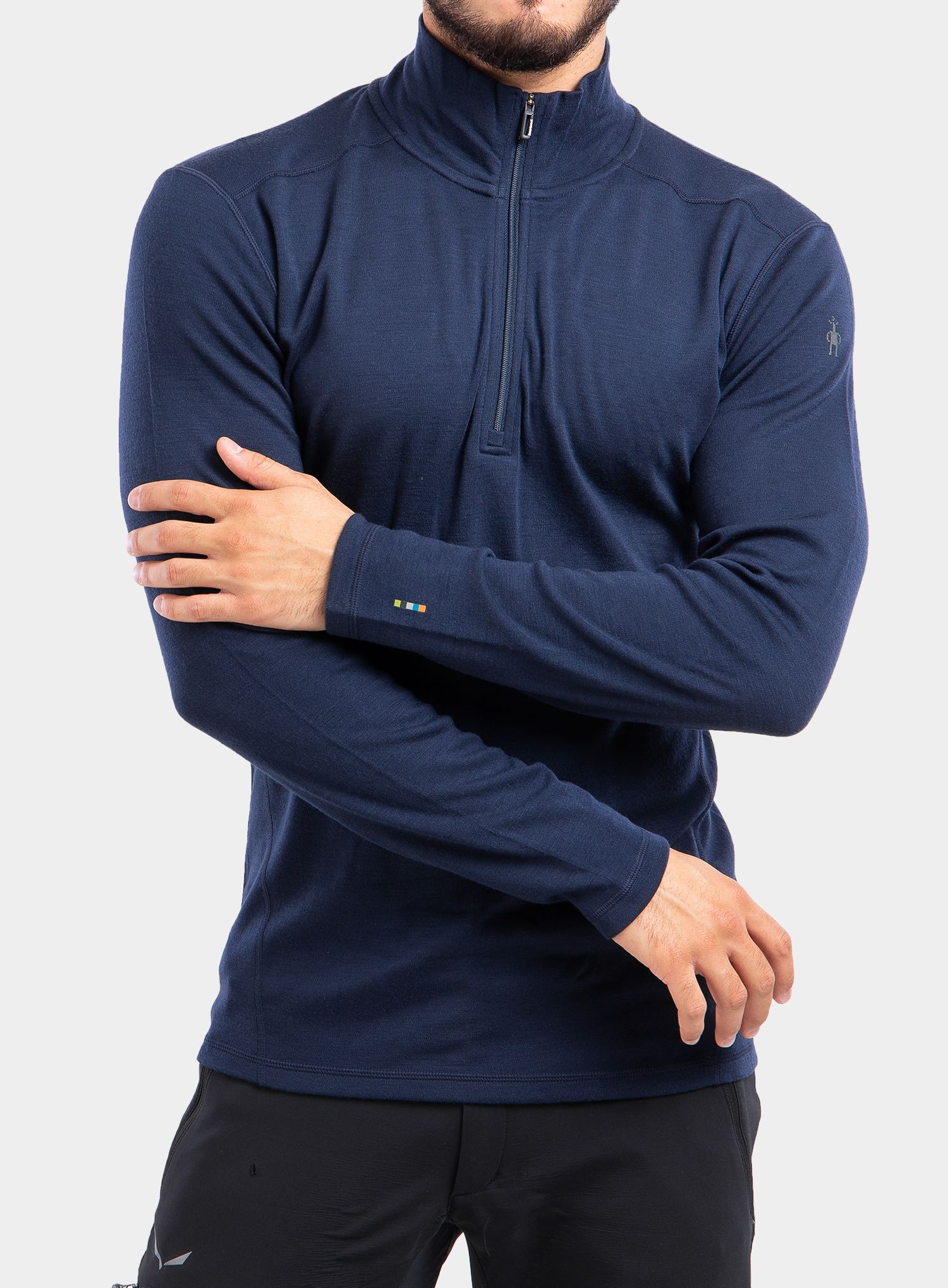 Термоактивен суичър SmartWool Merino 250 Baselayer 1/4 Zip - deep navy