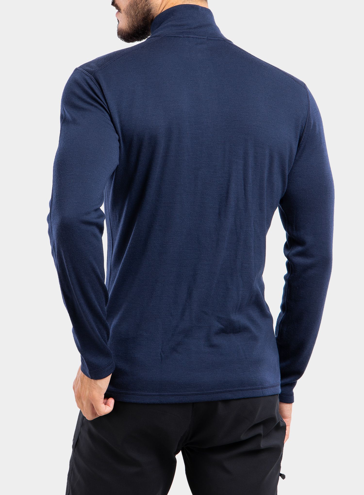Термоактивен суичър SmartWool Merino 250 Baselayer 1/4 Zip - deep navy
