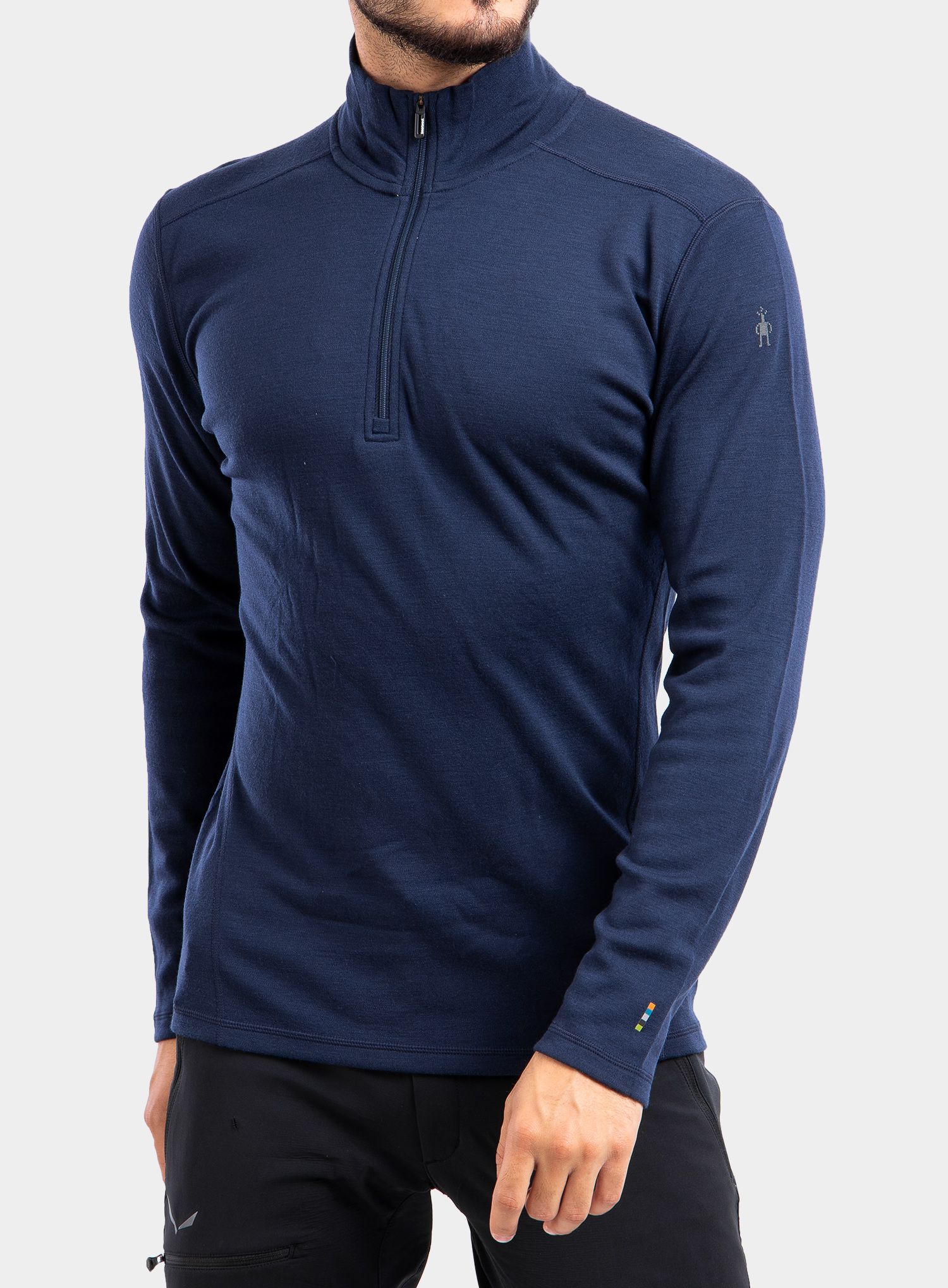 Термоактивен суичър SmartWool Merino 250 Baselayer 1/4 Zip - deep navy