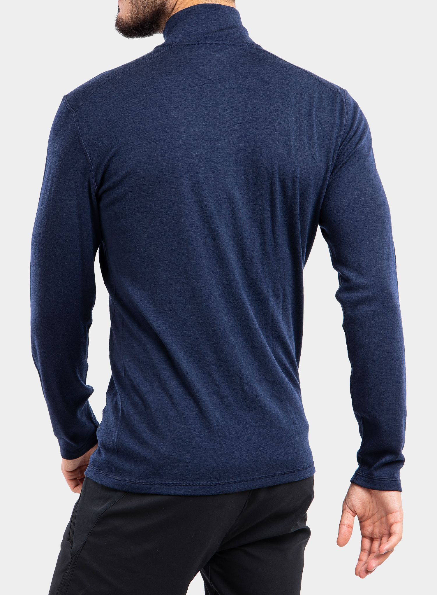 Термоактивен суичър SmartWool Merino 250 Baselayer 1/4 Zip - deep navy