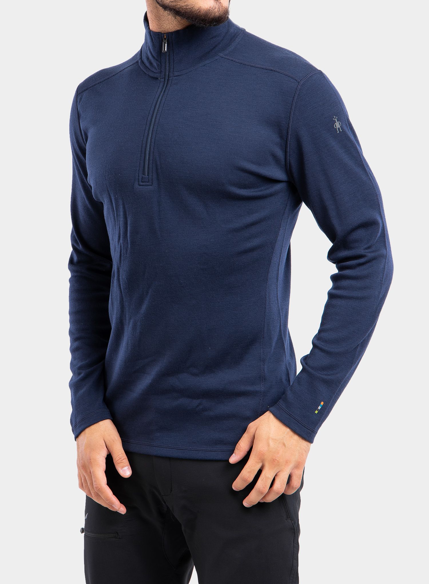 Термоактивен суичър SmartWool Merino 250 Baselayer 1/4 Zip - deep navy