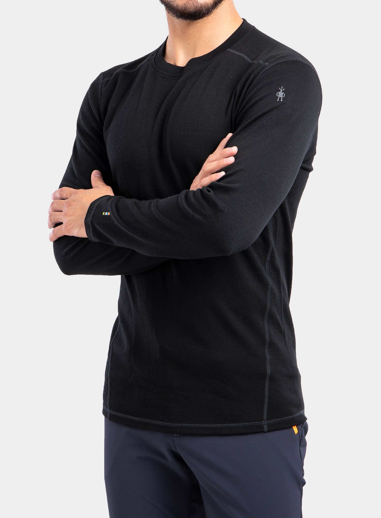 Суичър SmartWool Merino 250 Baselayer Crew - black