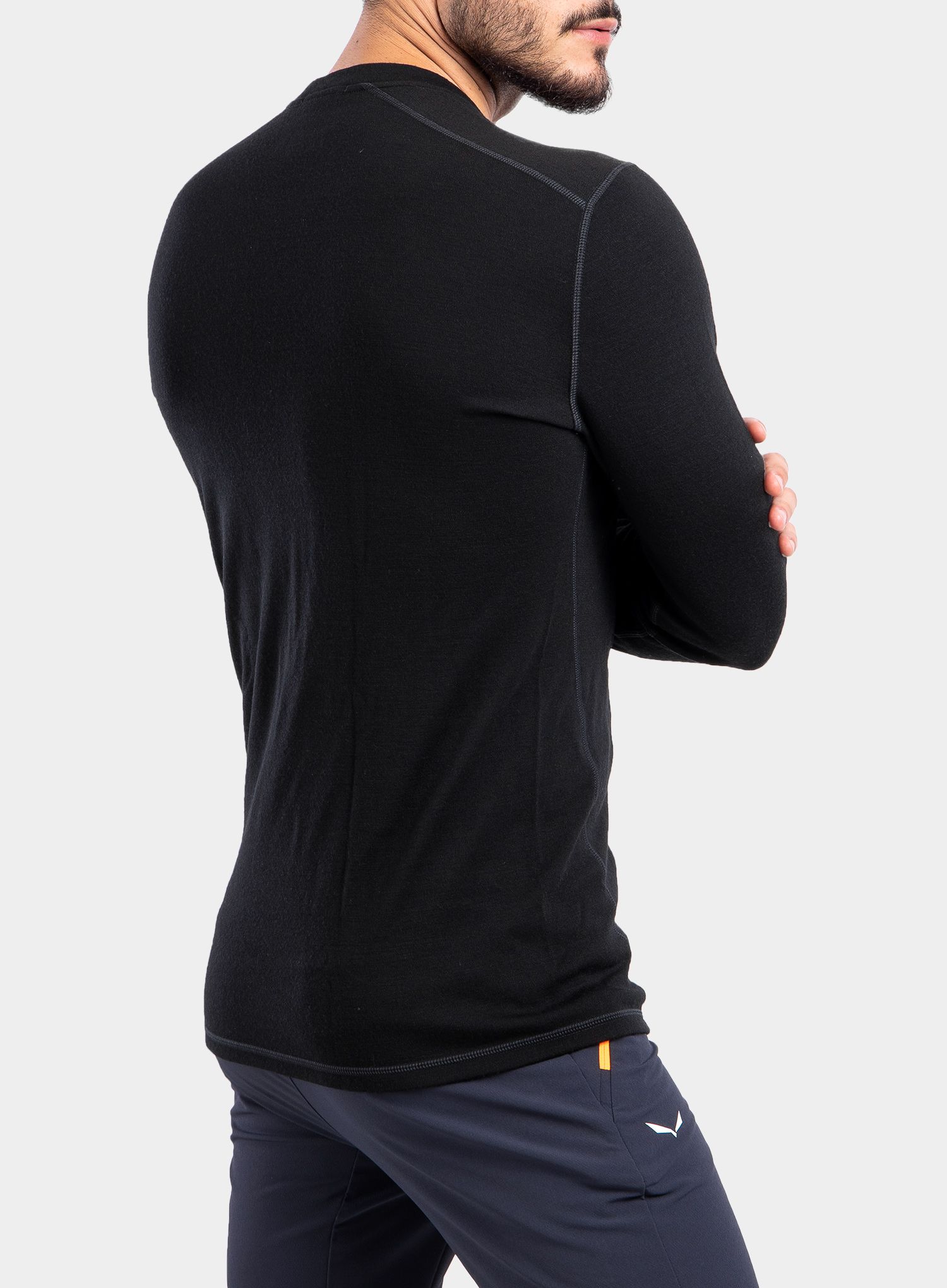 Суичър SmartWool Merino 250 Baselayer Crew - black