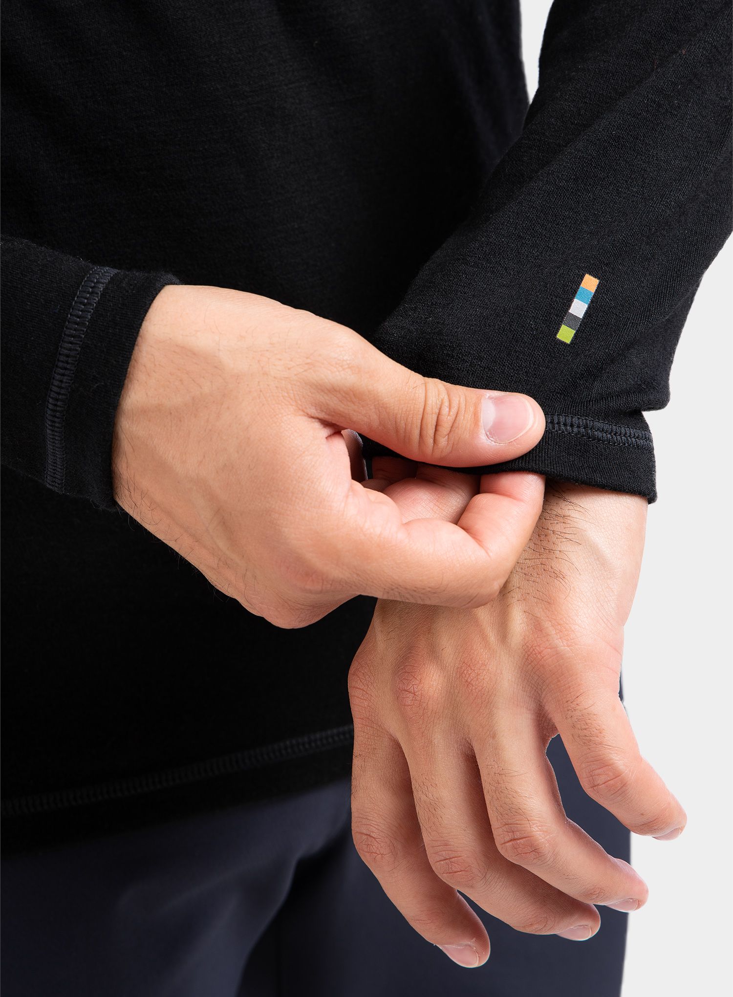 Суичър SmartWool Merino 250 Baselayer Crew - black