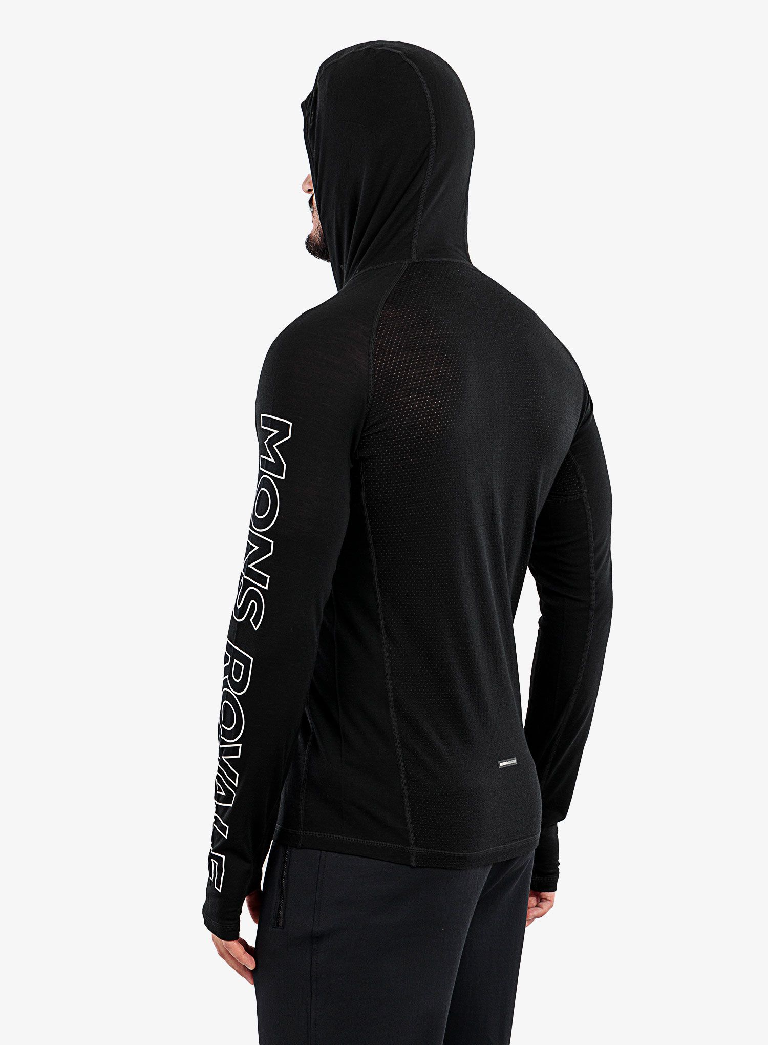 Термоактивен суичър Mons Royale Temple Tech Hood - black
