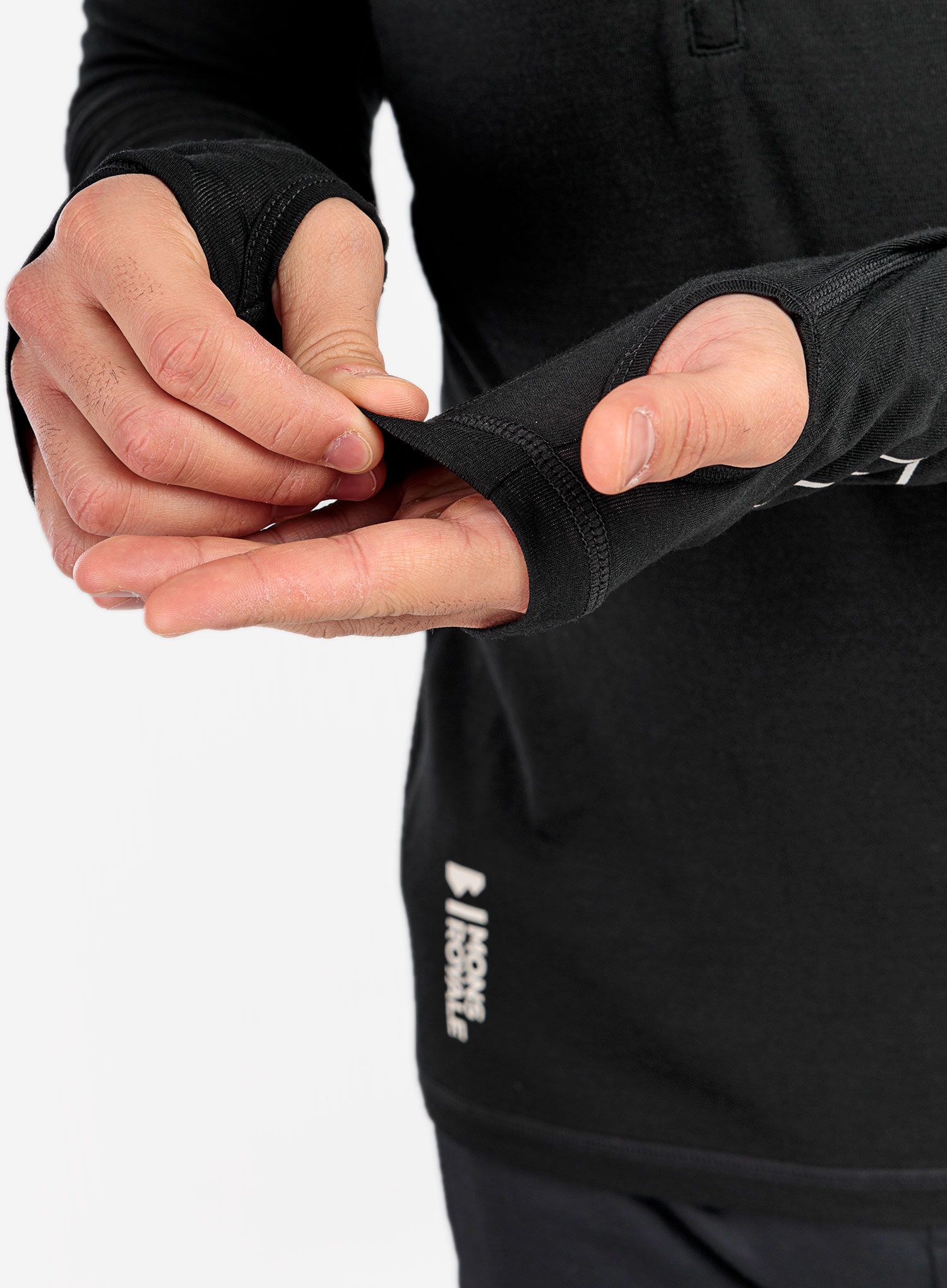 Термоактивен суичър Mons Royale Temple Tech Hood - black