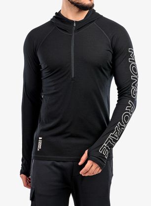 Термоактивен суичър Mons Royale Temple Tech Hood - black