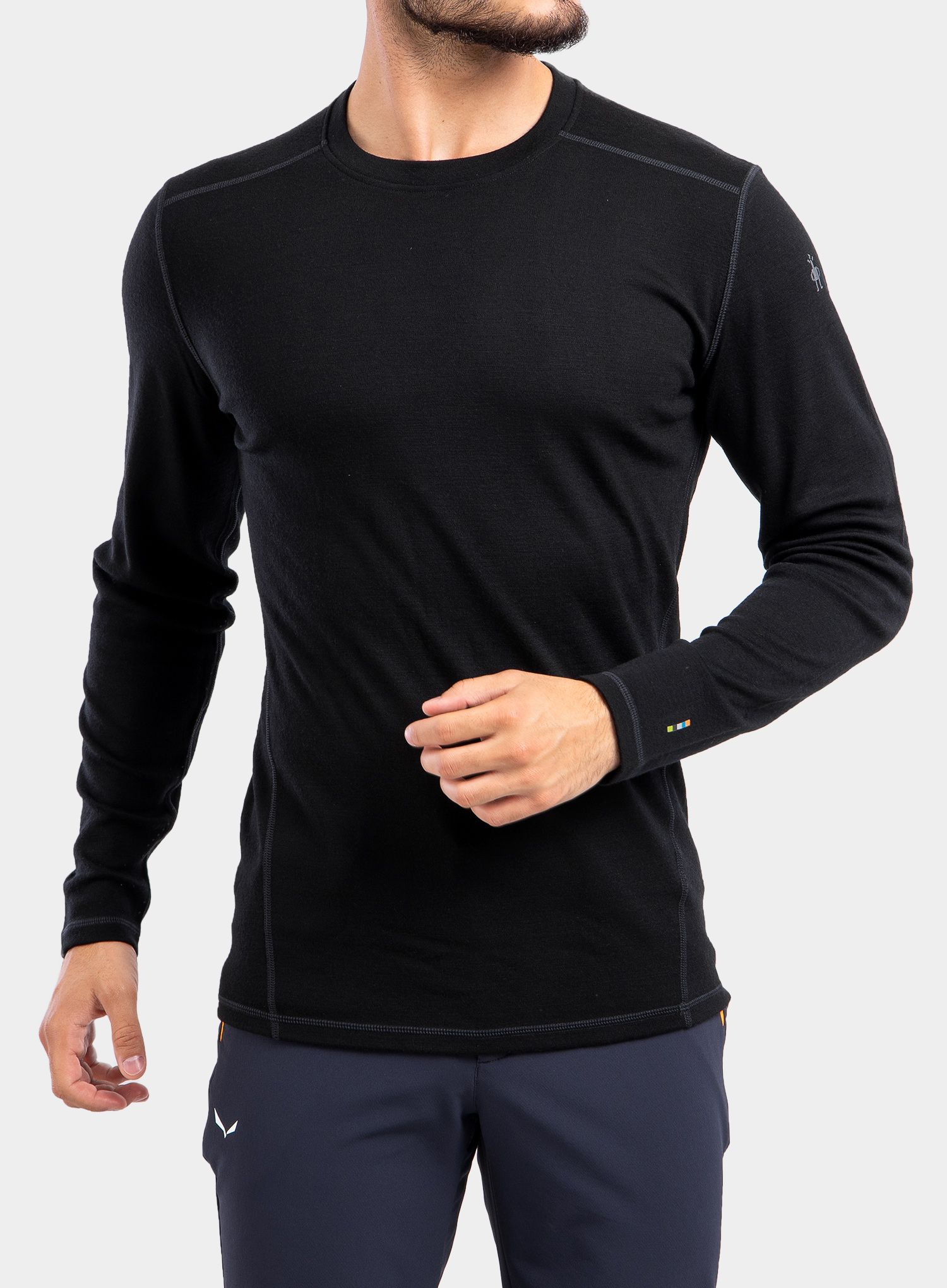 Суичър SmartWool Merino 250 Baselayer Crew - black - photo number 9