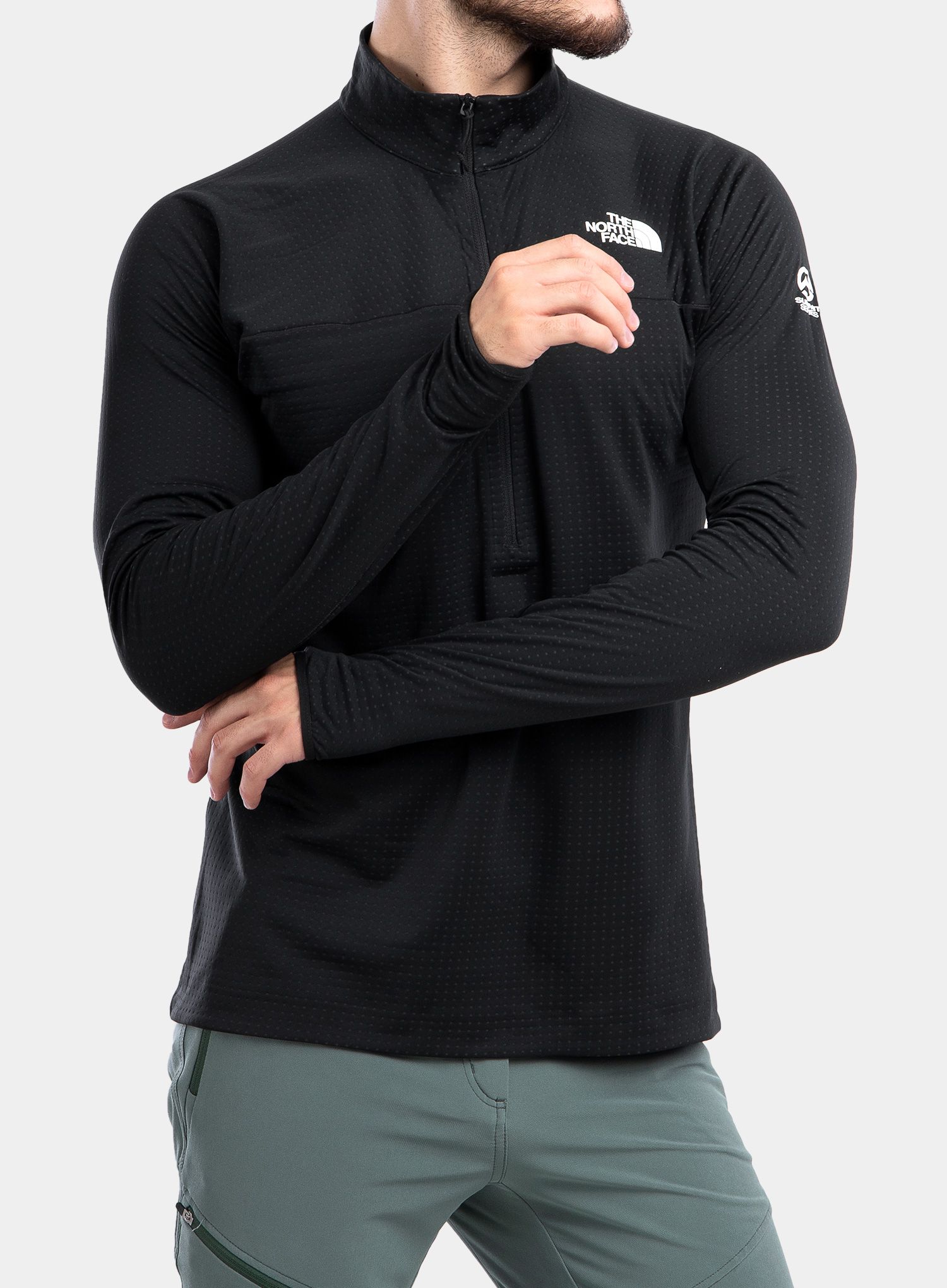 Суичър The North Face Summit Dot Fleece 1/2 Zip - black