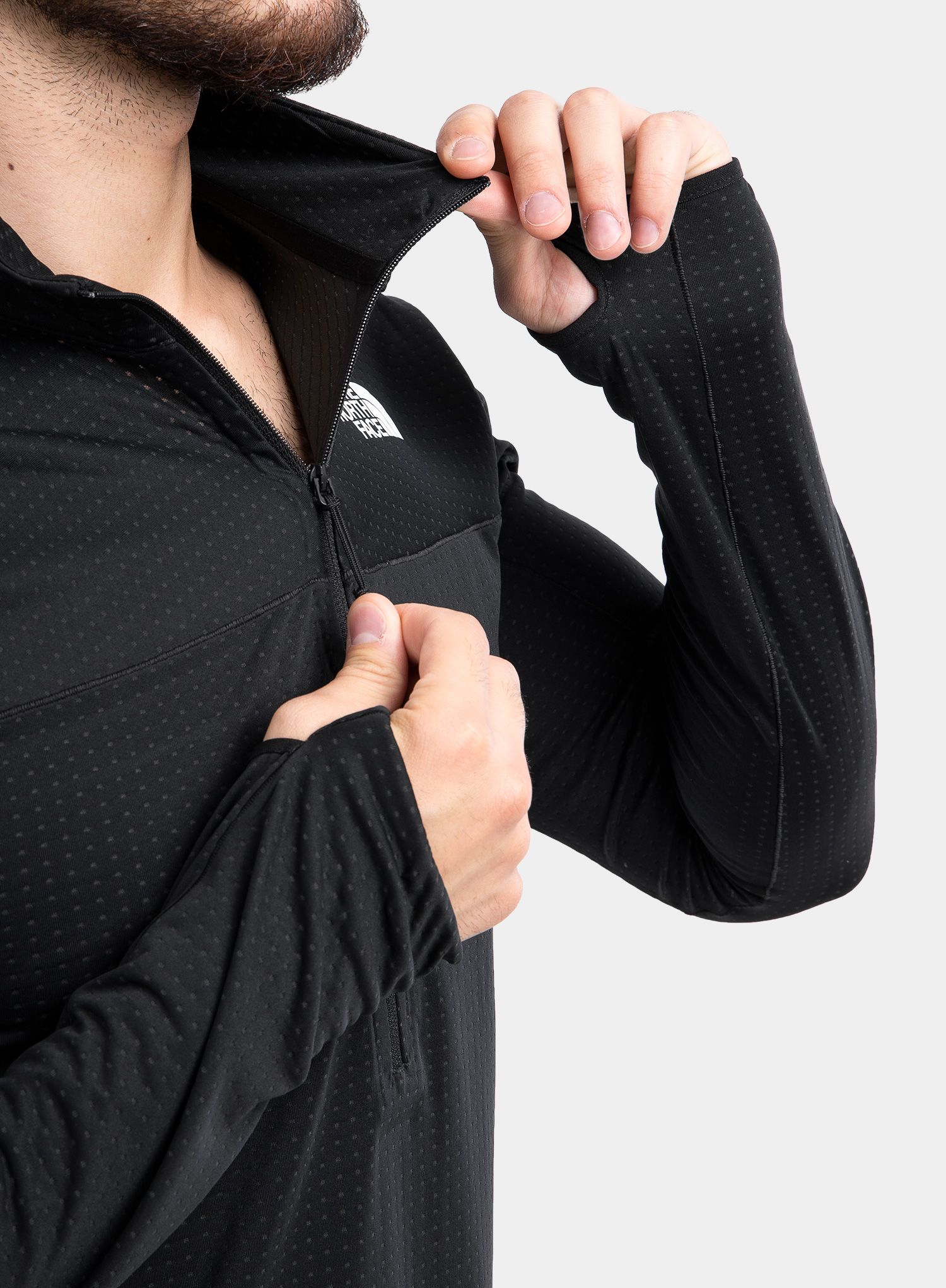 Суичър The North Face Summit Dot Fleece 1/2 Zip - black