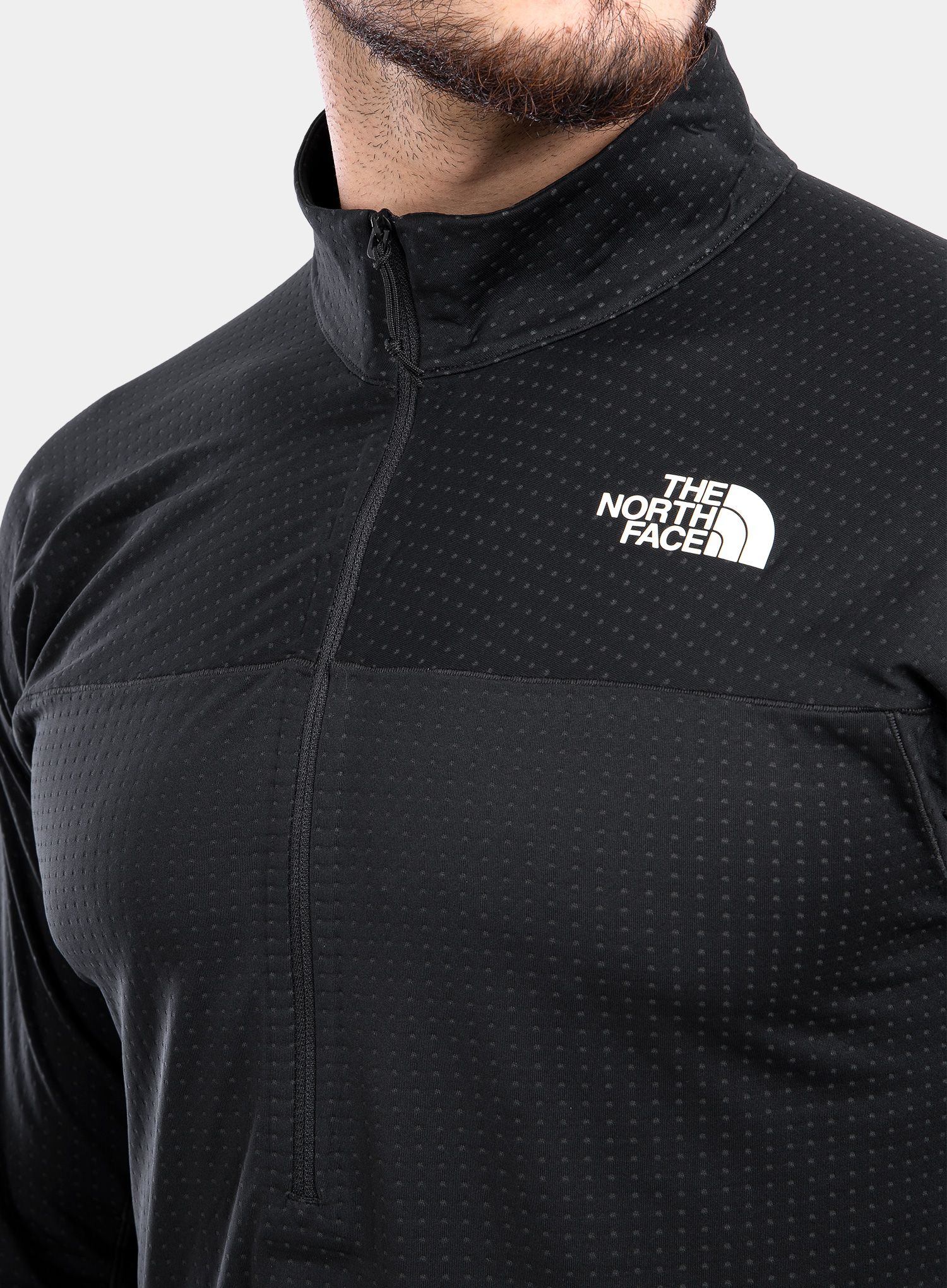 Суичър The North Face Summit Dot Fleece 1/2 Zip - black
