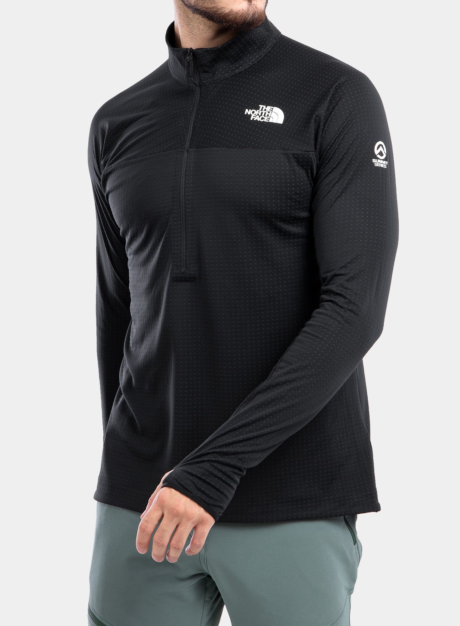 Суичър The North Face Summit Dot Fleece 1/2 Zip - black