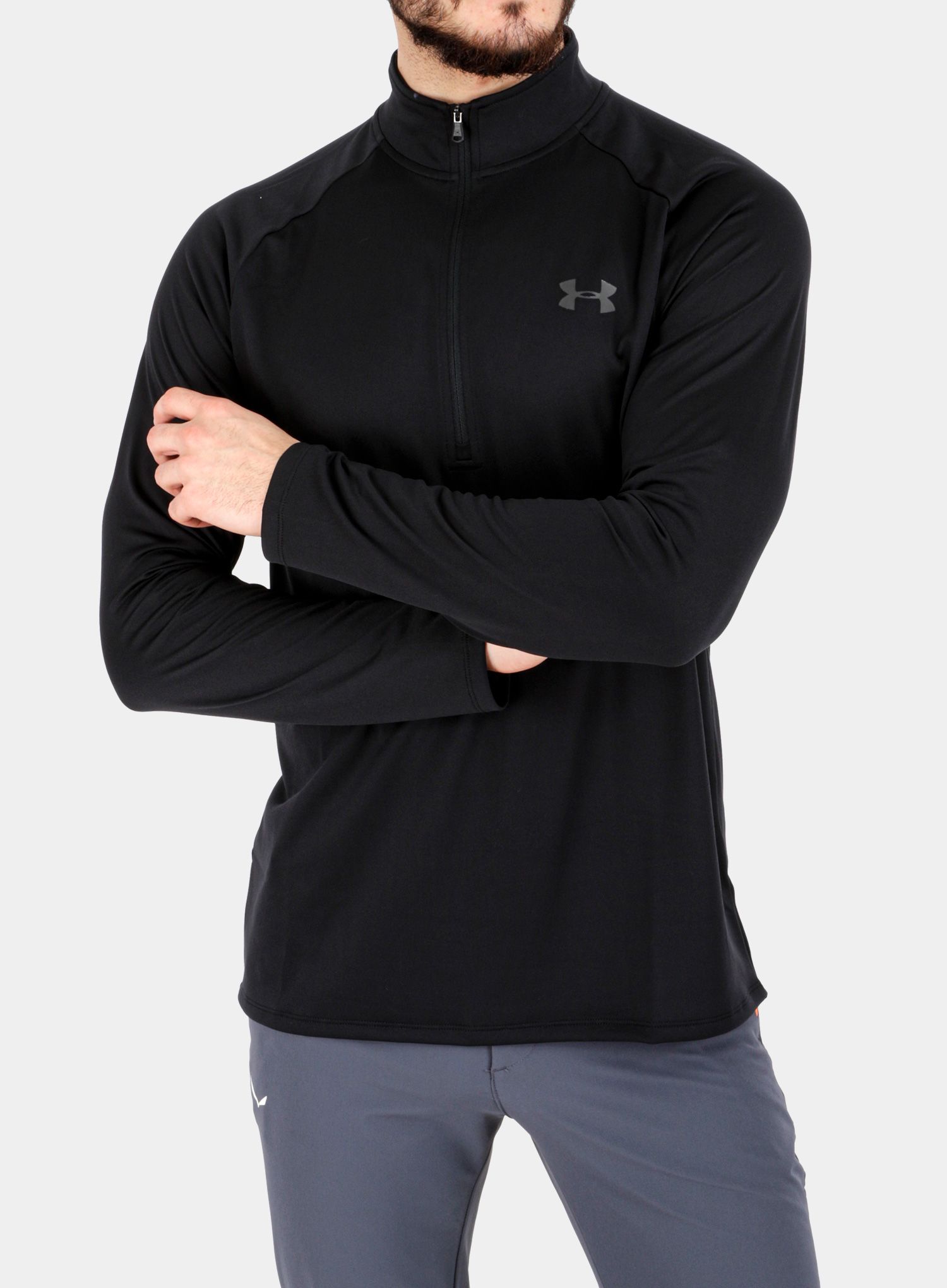 Суичър Under Armour Tech 1/2 Zip Long Sleeve - black/charcoal