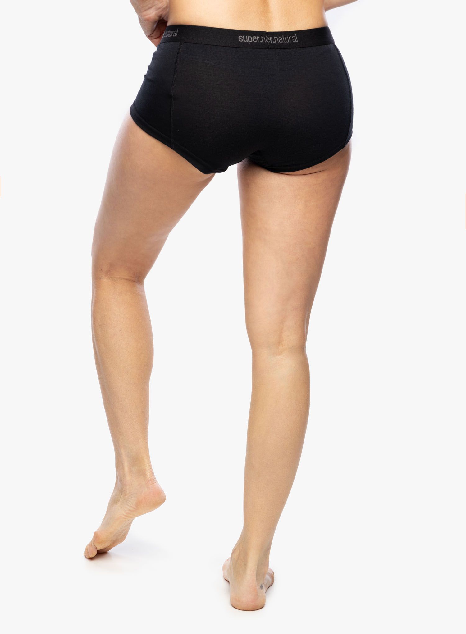 Дамски термоактивни боксерки Super.natural Tundra175 Boyfriend Hipster - jet black