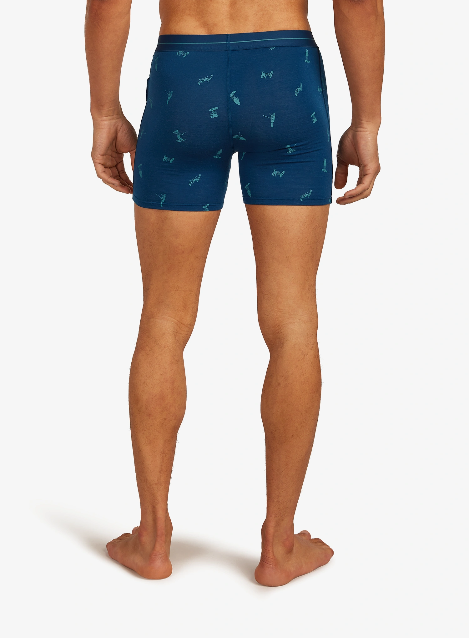 Термоактивни боксерки Icebreaker Merino 150 Anatomica Boxers Ski Day - atlantis/topaz/aop
